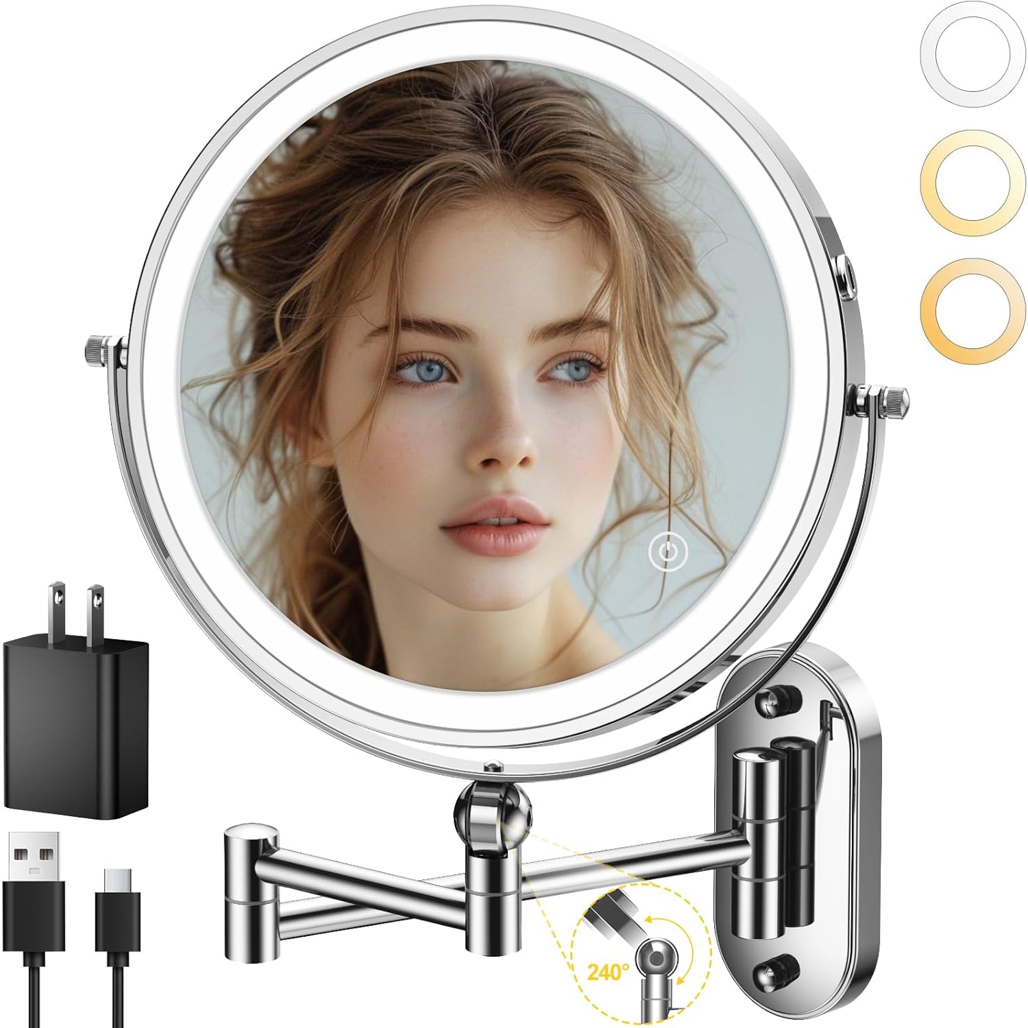 9_wallMountedLightedMakeupMirror_StandWithLights