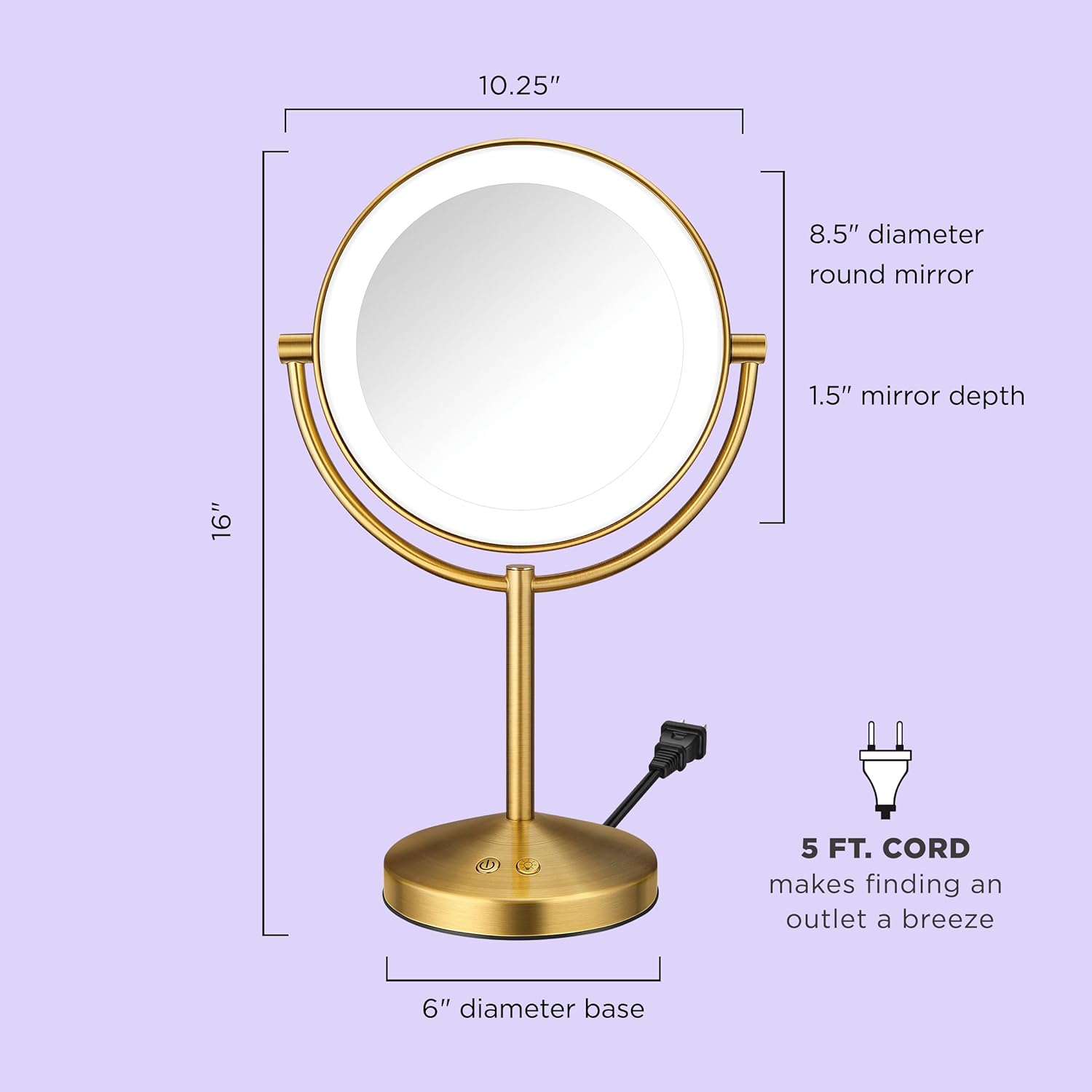 Vanity Mirror with LED Light