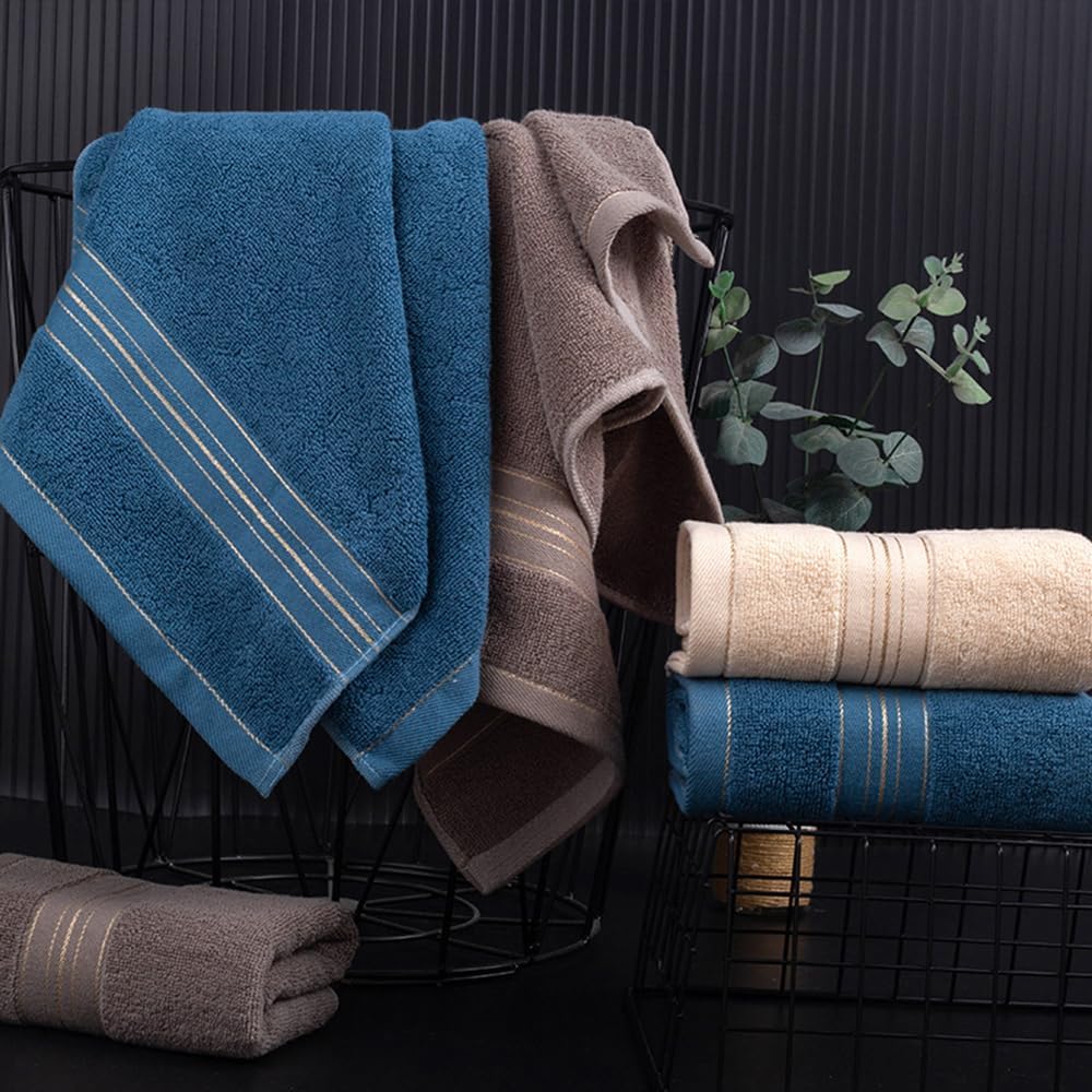 Zuorery 3 Pack Hand Towels 13x30 Inch Cotton