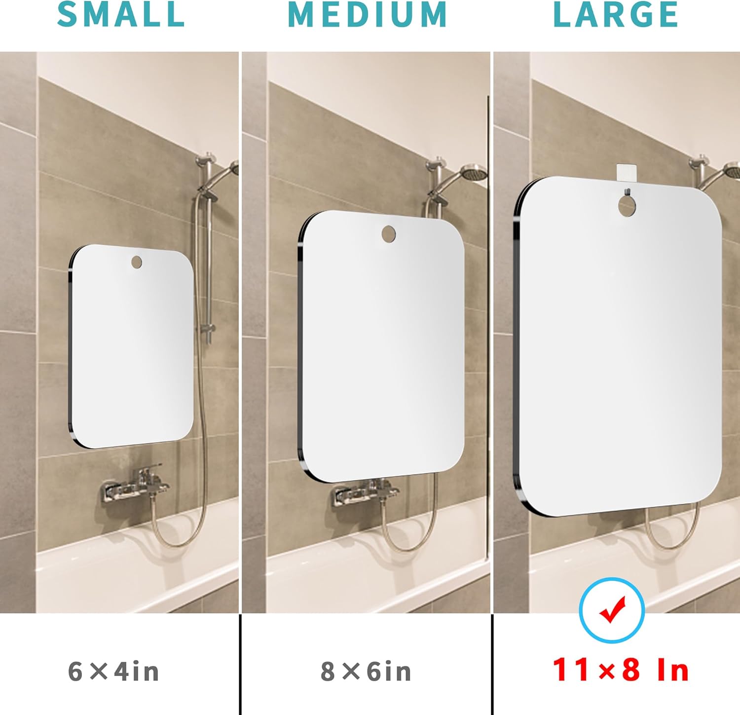 Shatterproof Shower Mirror