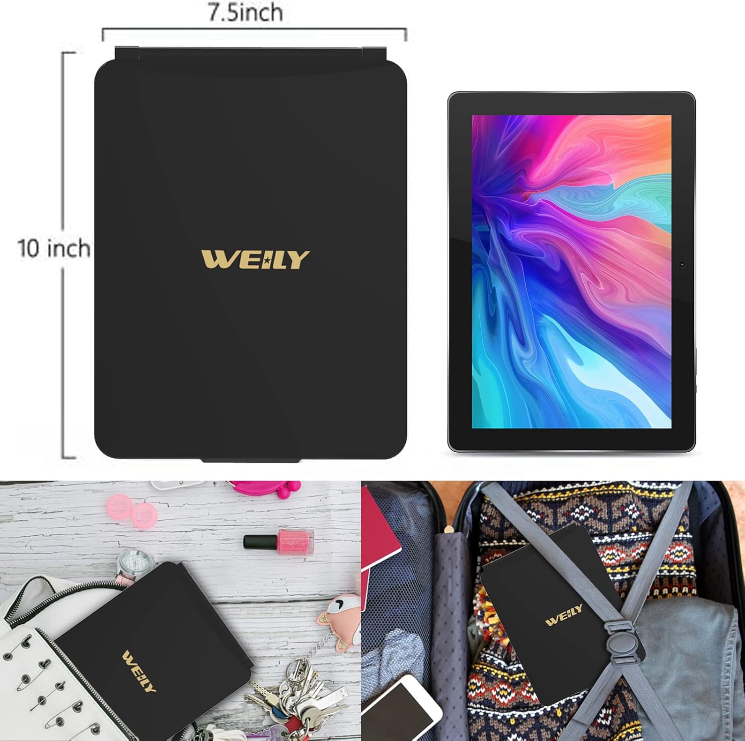 Weily Portable Travel Makeup Mirror