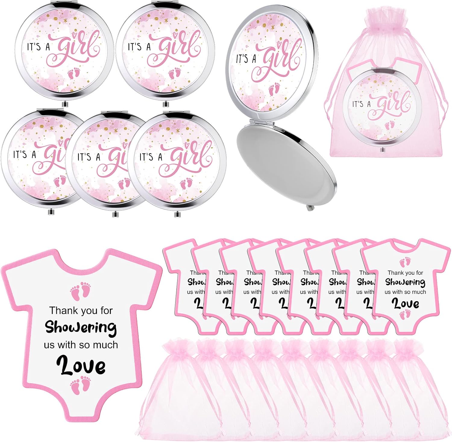 Wesiti 72-Piece Baby Shower Favors Set