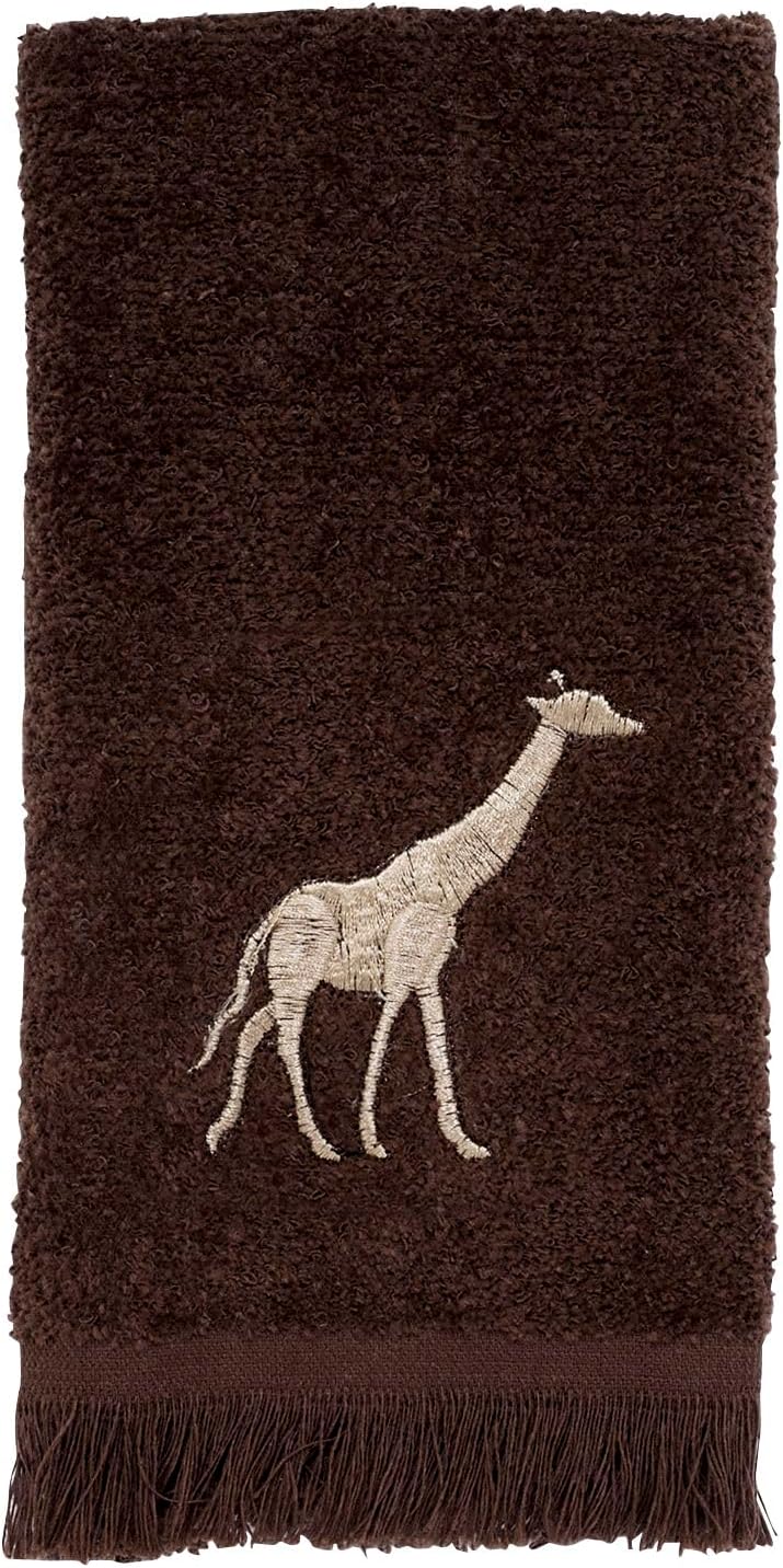 Fingertip Towel - Soft Cotton with Animal Embroidery