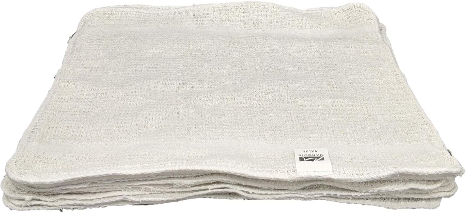 Marquis Mills 12x12 White Cotton Reusable Washcloth Set 60 Piece