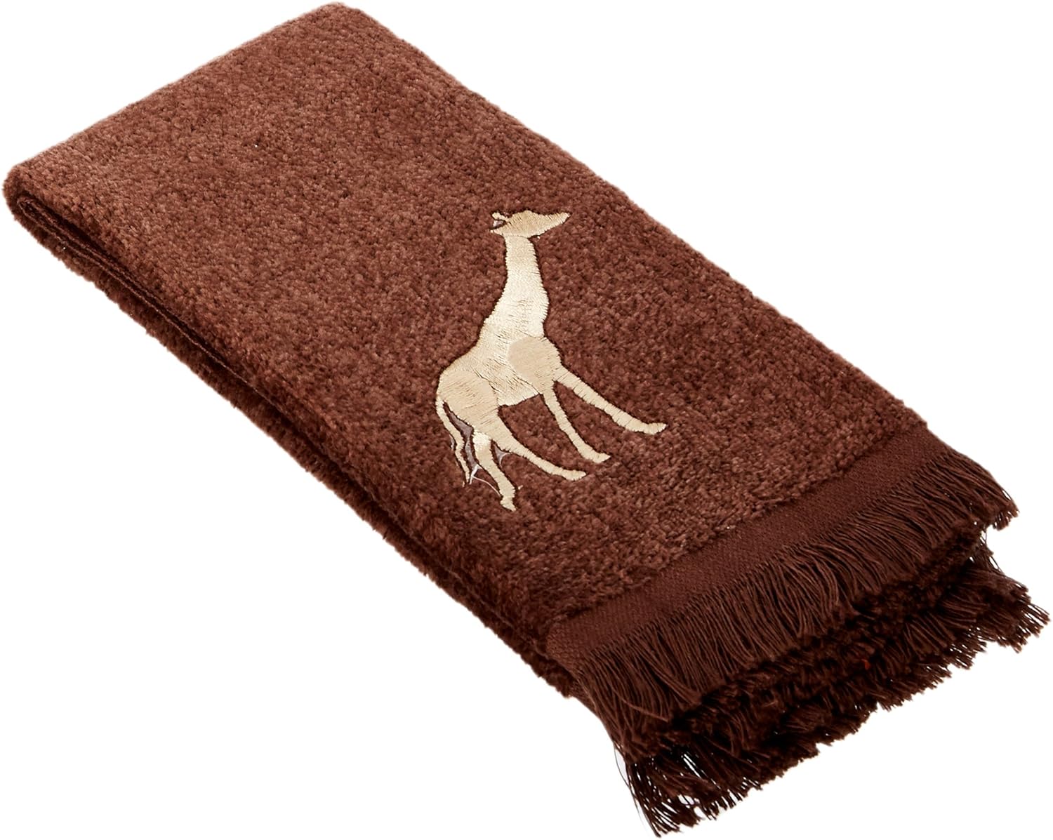Fingertip Towel - Soft Cotton with Animal Embroidery
