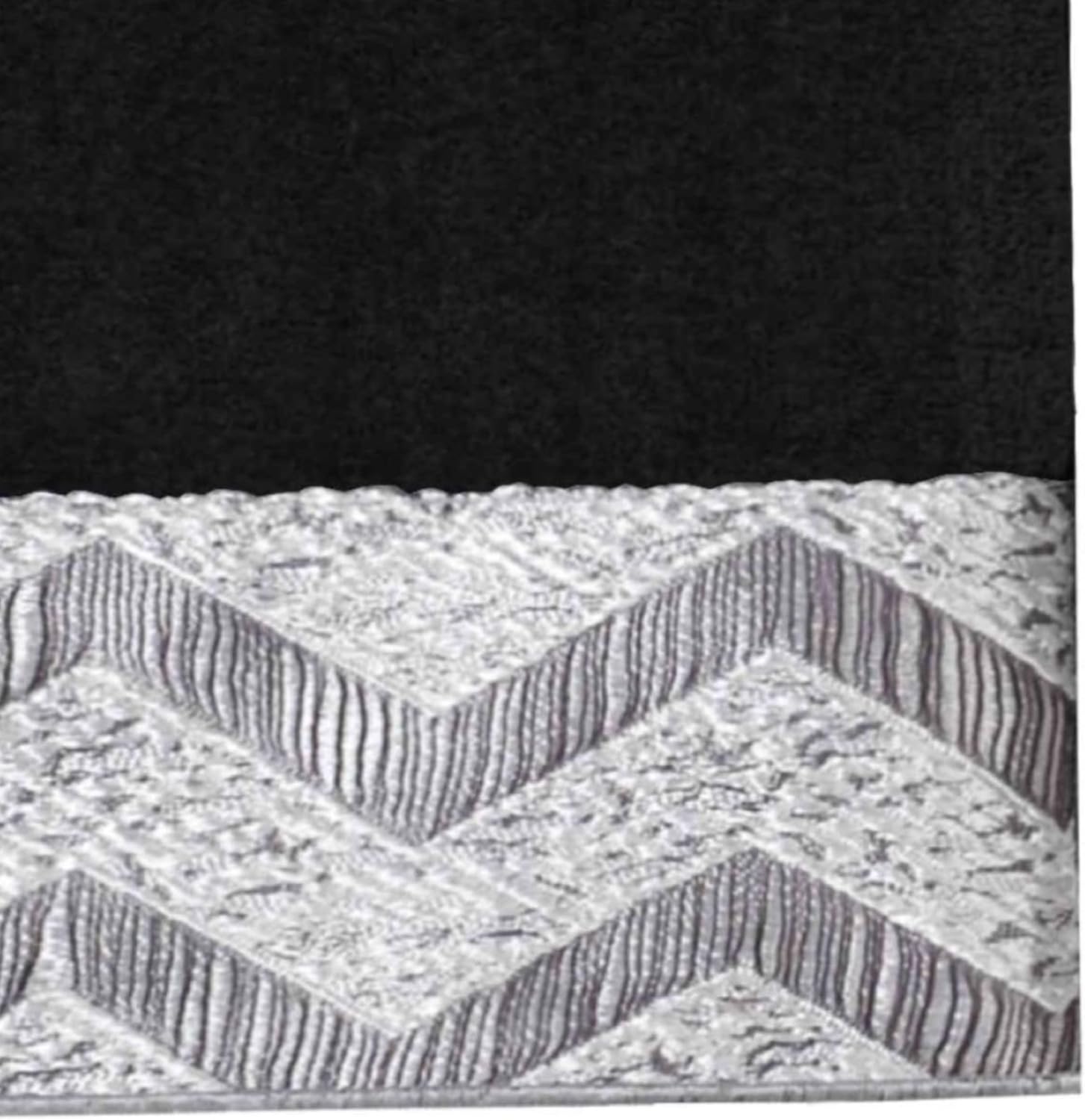 Avanti Linens Hand Towel Soft Absorbent Cotton Chevron Galaxy Black