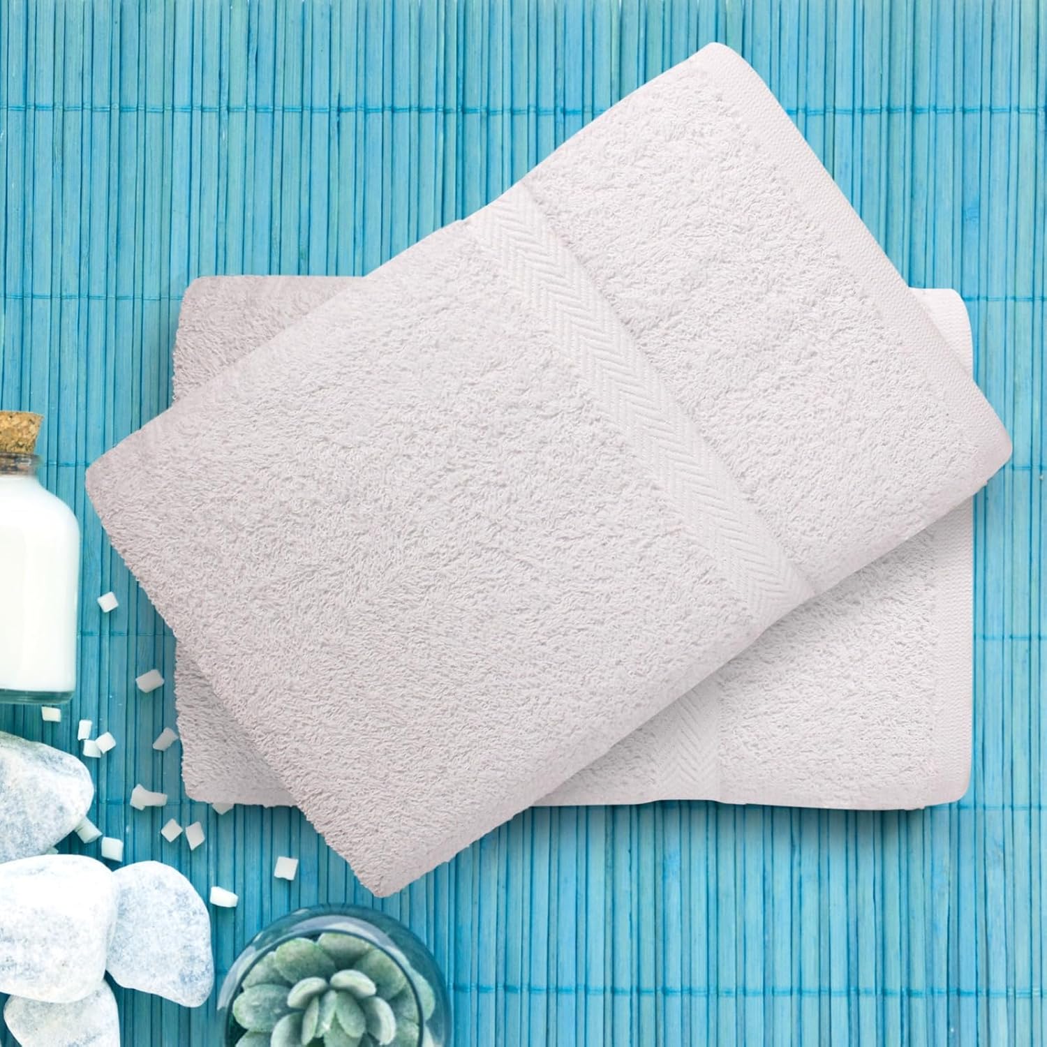 T L Towel and Linen Mart 6 Pack Bath Towel Set