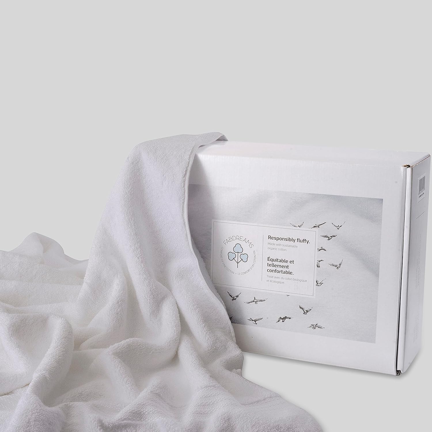 Fabdreams Organic Cotton Bath Sheet Set of 2 1