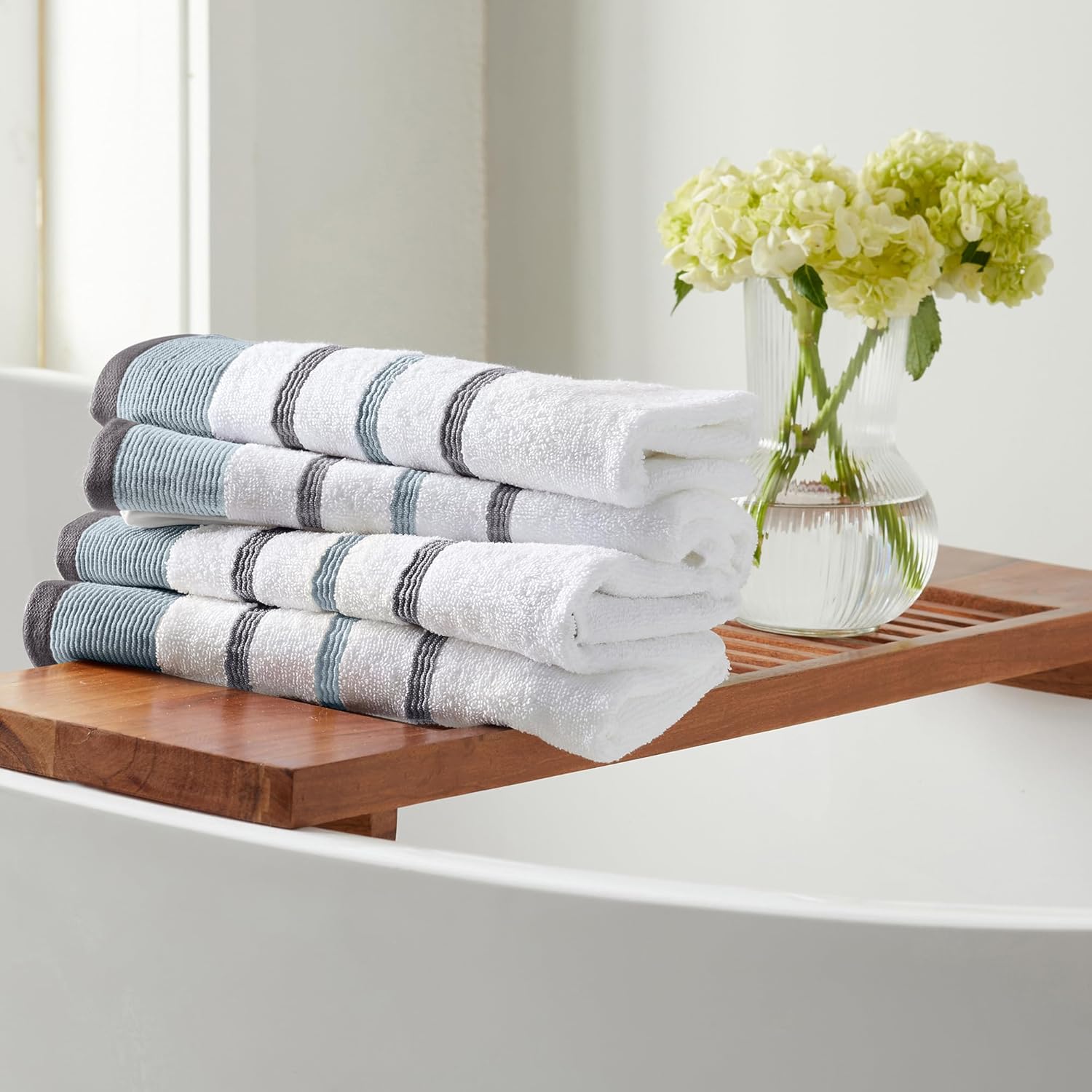 Luxurious Bath Towel Set with Eucalyptus Grey