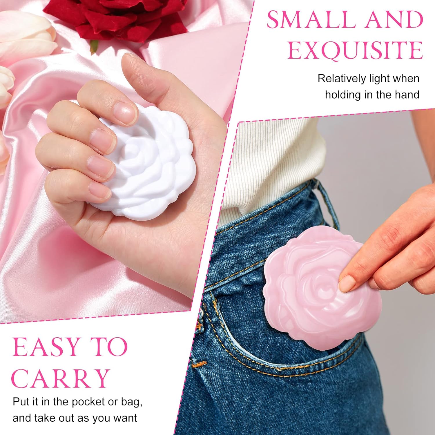 Compact Rose Mirrors for Weddings Travel