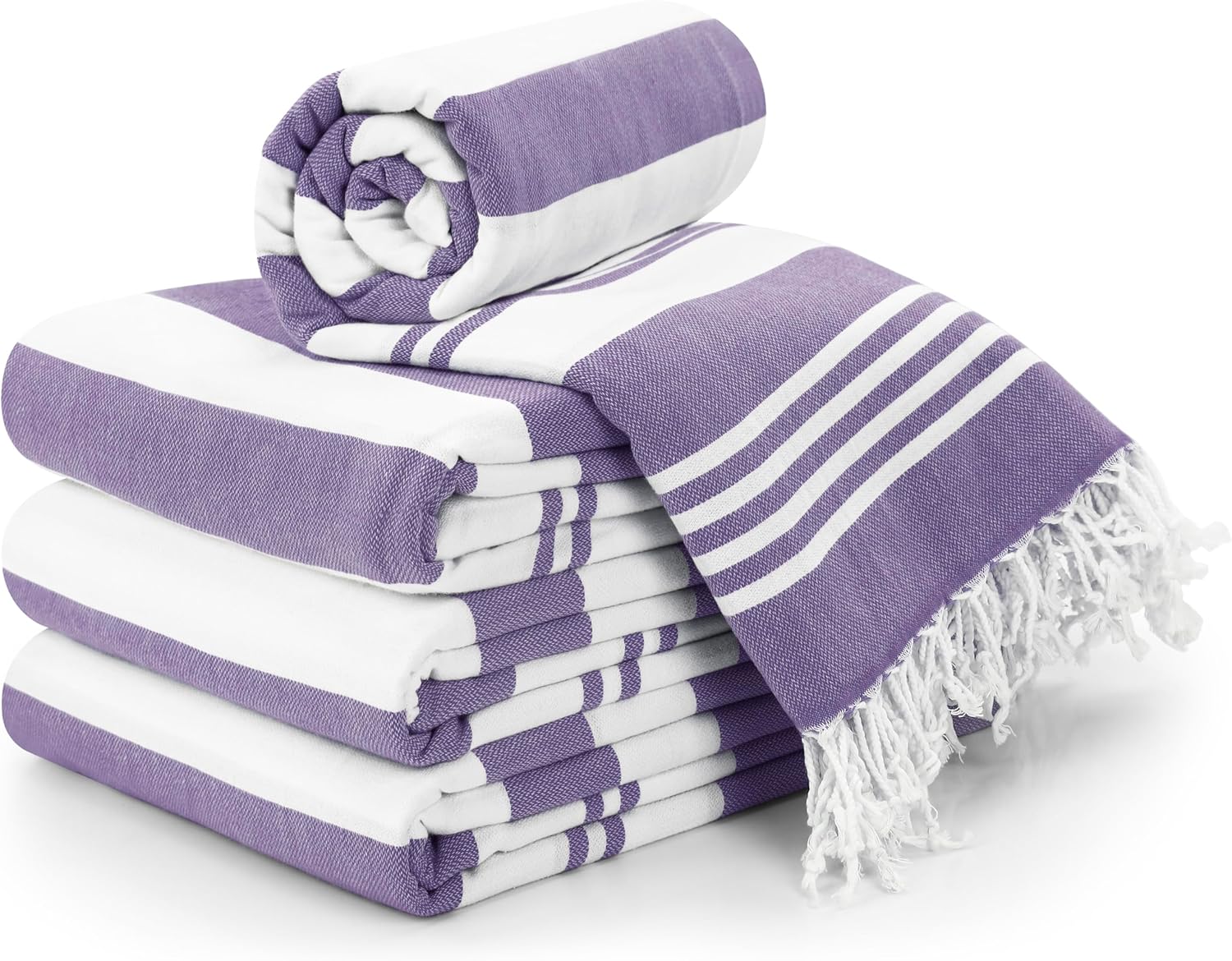 Utopia 4-Pack Cotton Beach Towels - Quick Dry Portable for Travel