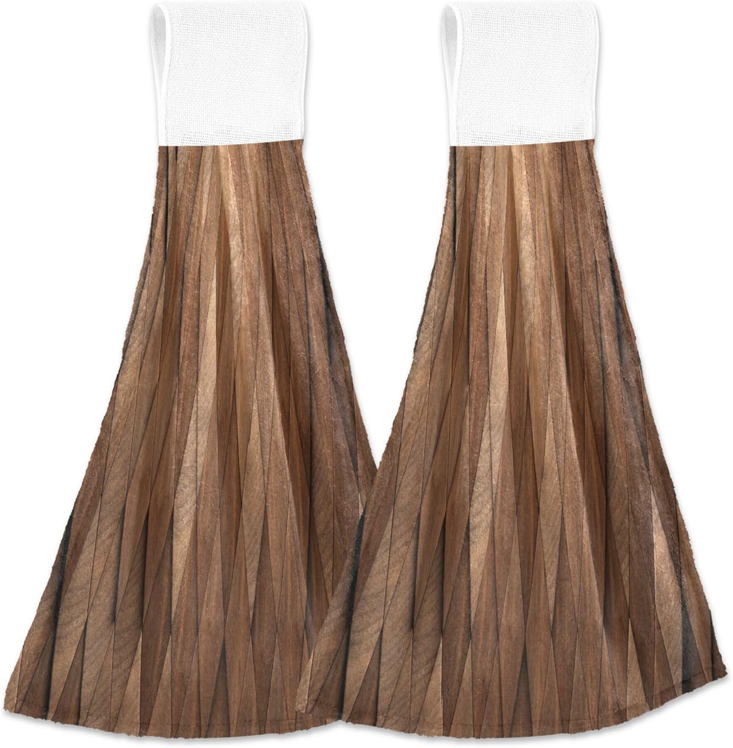 Durable Vertical Rhomb Wooden Towels for Kitchen Bathroom Use