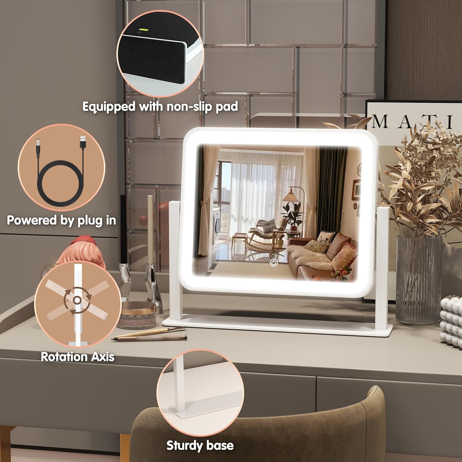 FENNIO Vanity Mirror with Lights