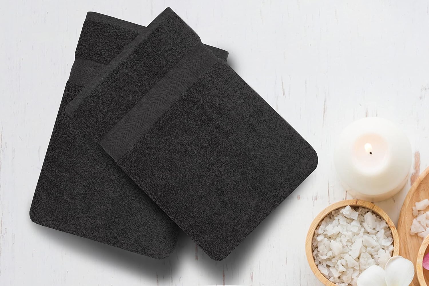 6-Piece Premium Terry Bath Towels Soft Quick Dry