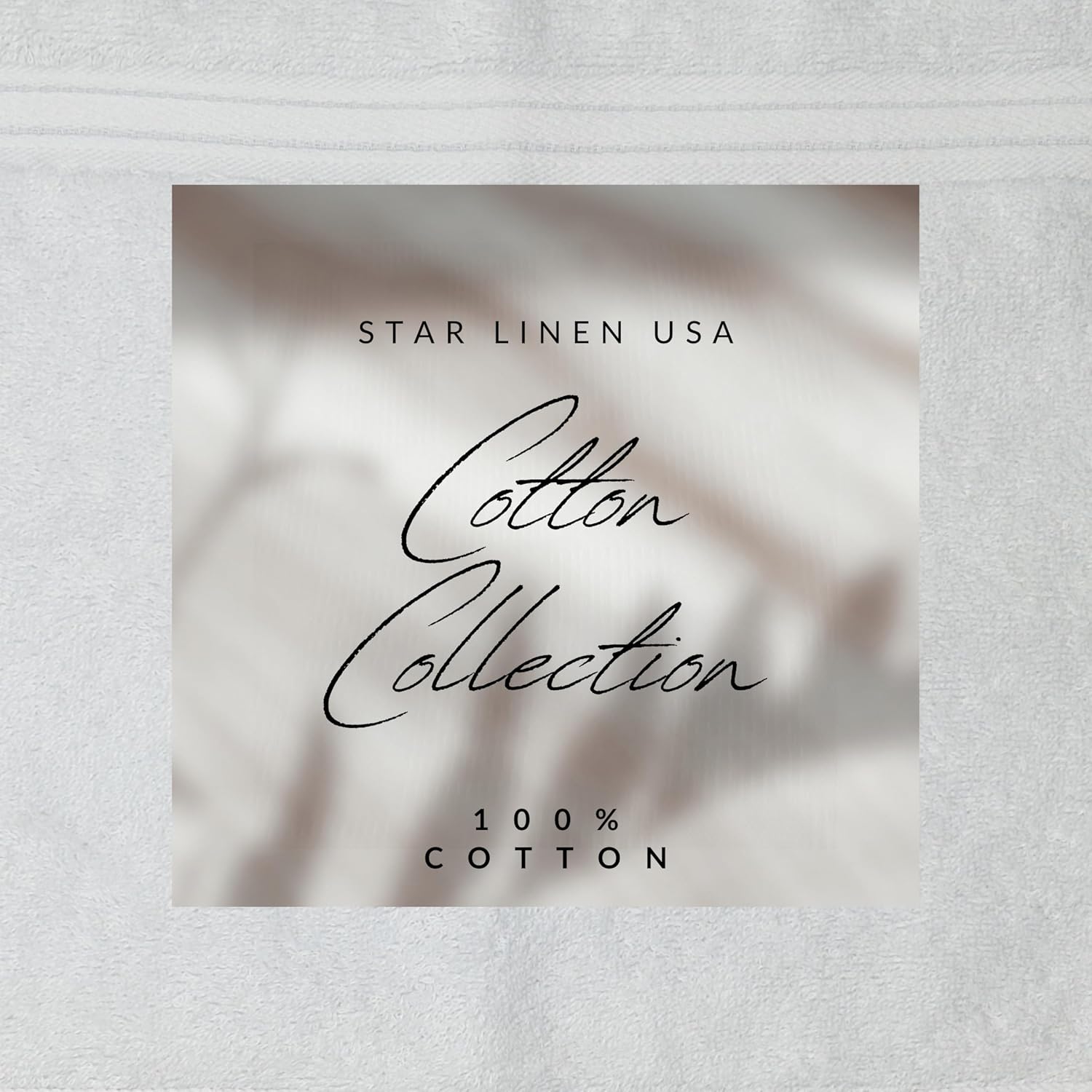 Set of 36 White Washcloths 14x14 Embrace Collection