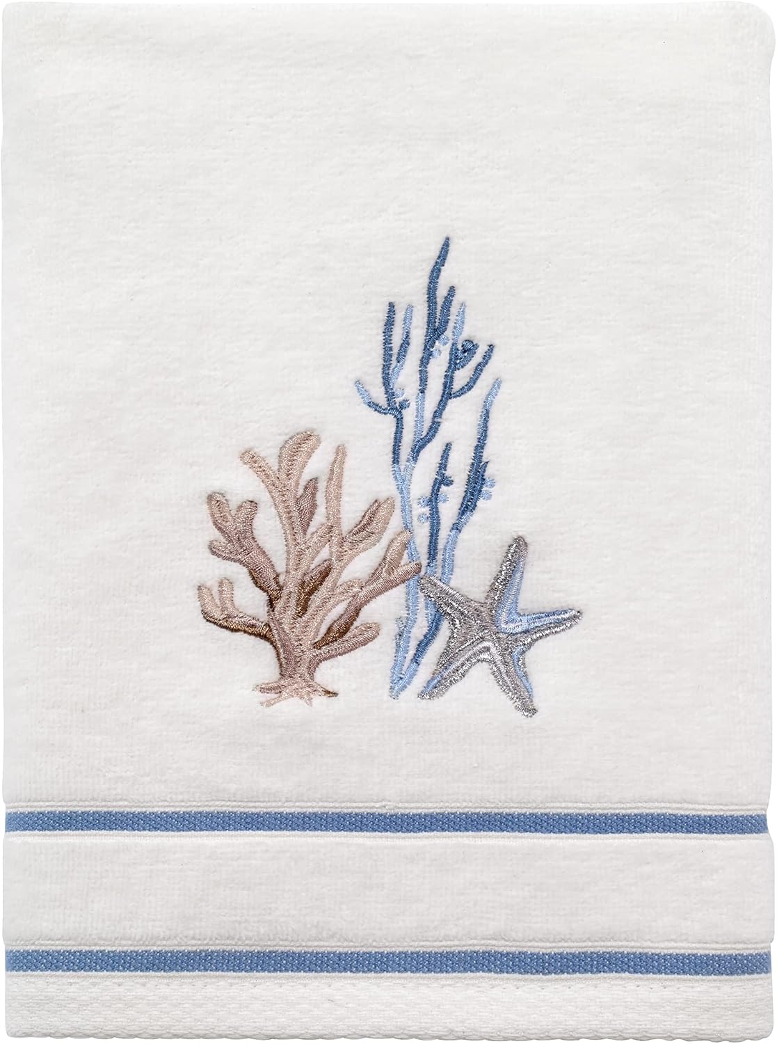 Avanti Linens - Soft Absorbent Cotton Hand Towel Abstract Coastal Collection
