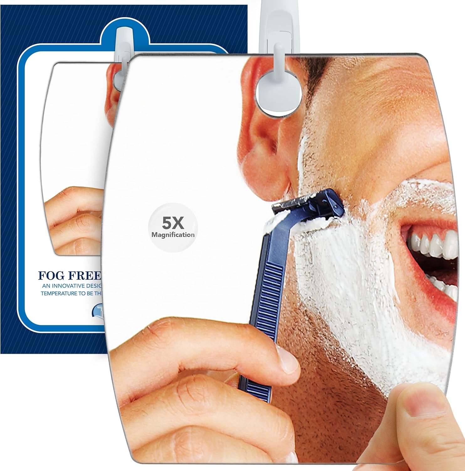 Curved Magnifying Mirror Shave Well Shave