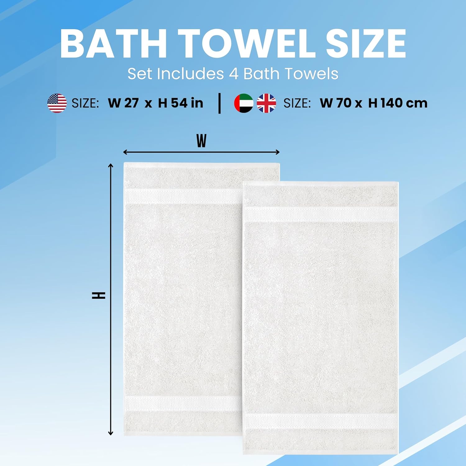 Luxury Cotton bath towel set