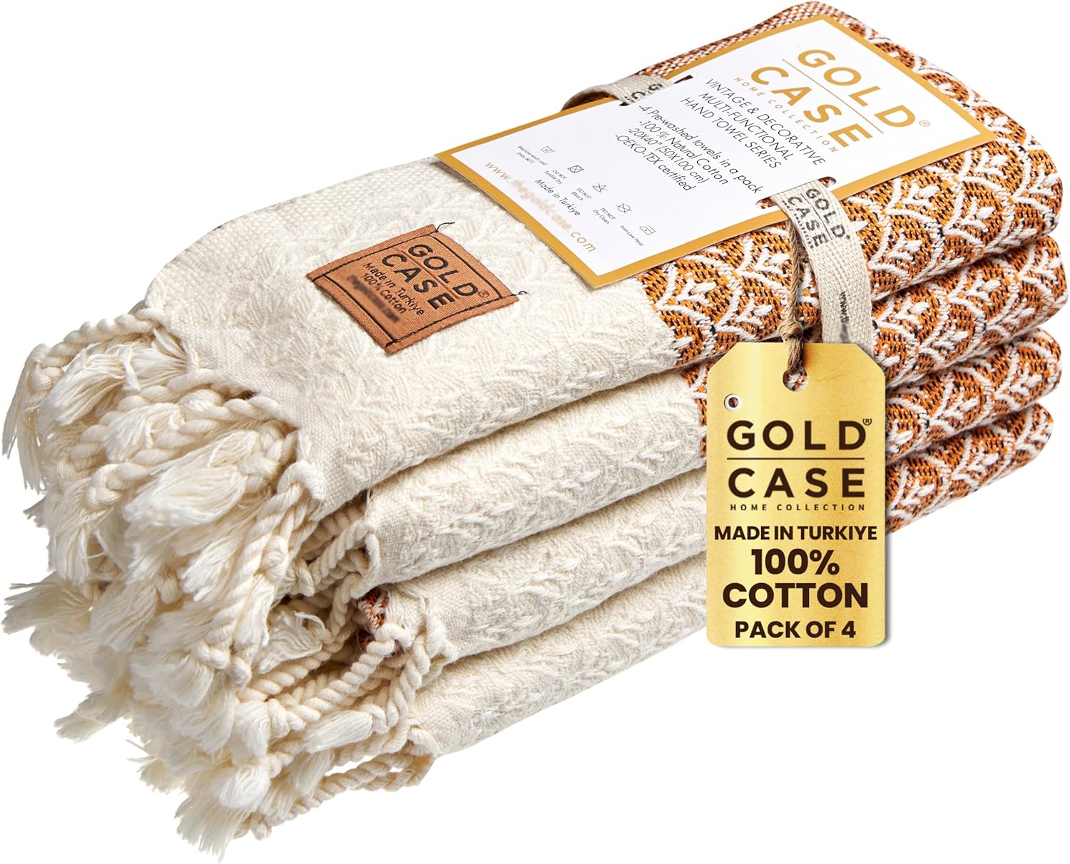 GOLD CASE HOME COLLECTION Luxury Turkish Hand Towels