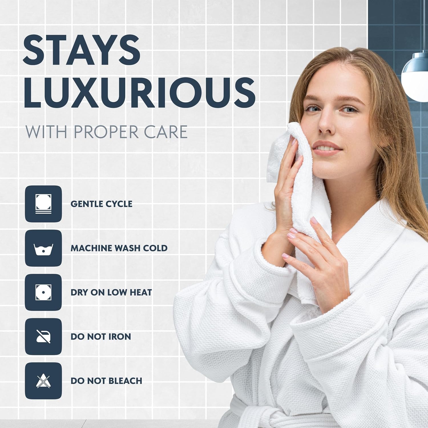 Luxury Cotton 13x13 Washcloths 12-Piece Set White
