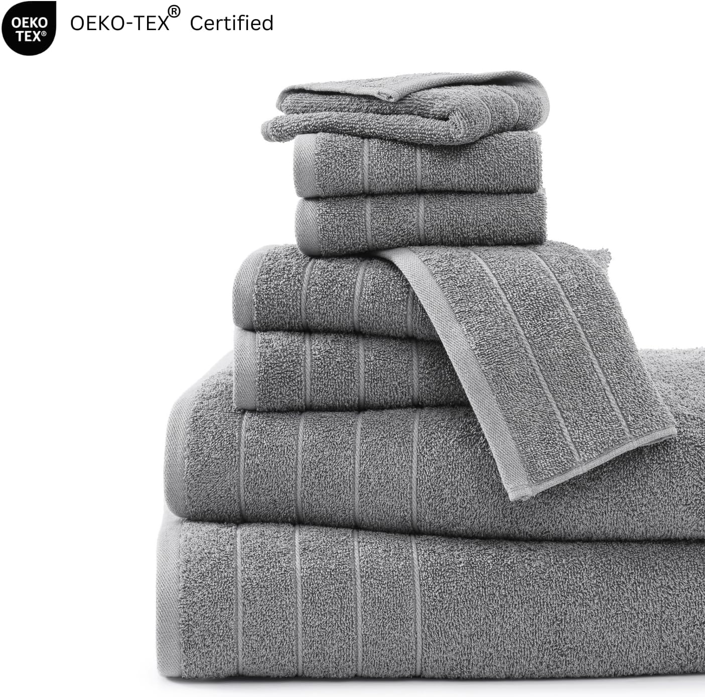 Luxurious 100 Cotton Bath Towel Set - Heavy Duty Soft and Absorbent