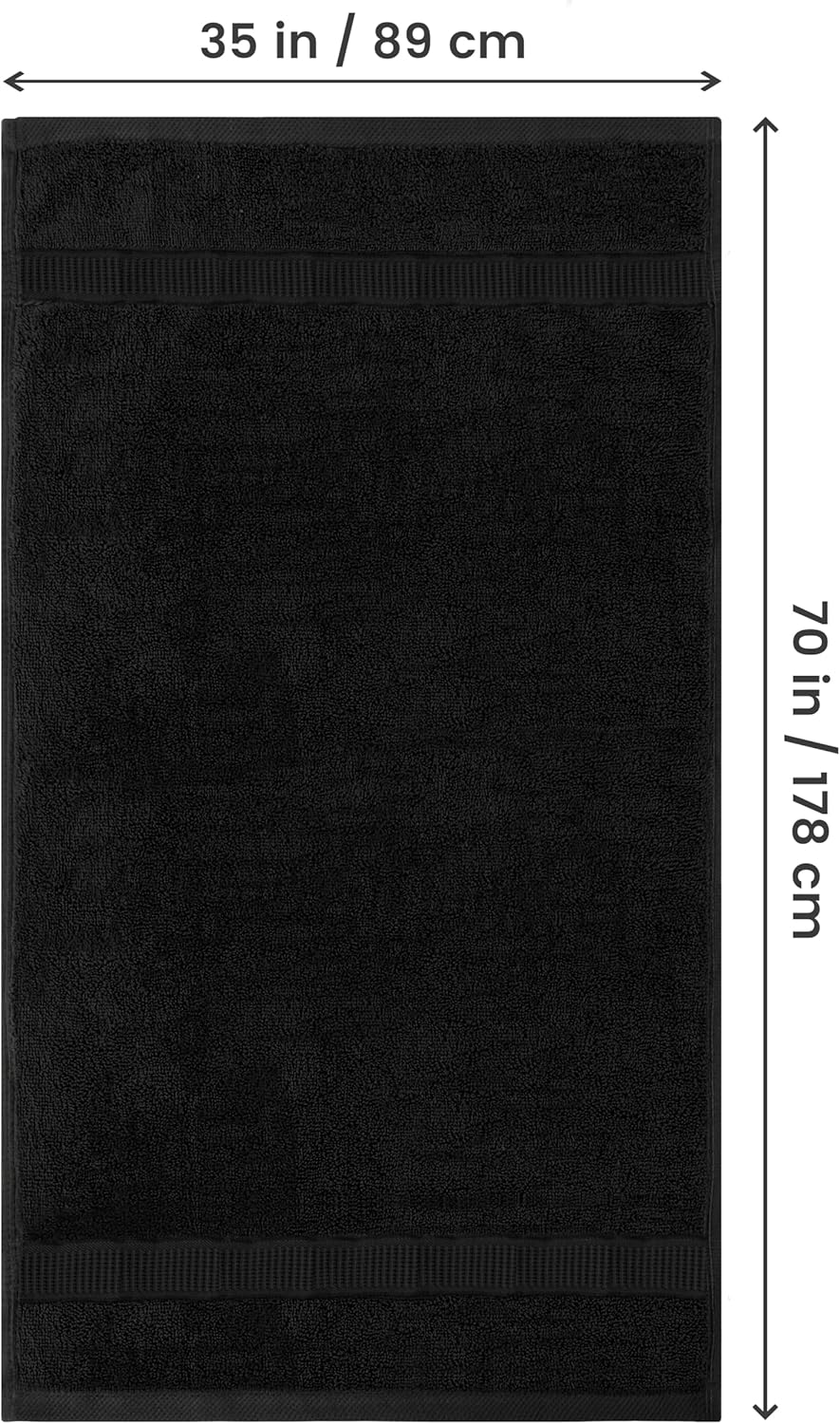 Luxurious Jumbo Bath Towel - 600 GSM 35x70