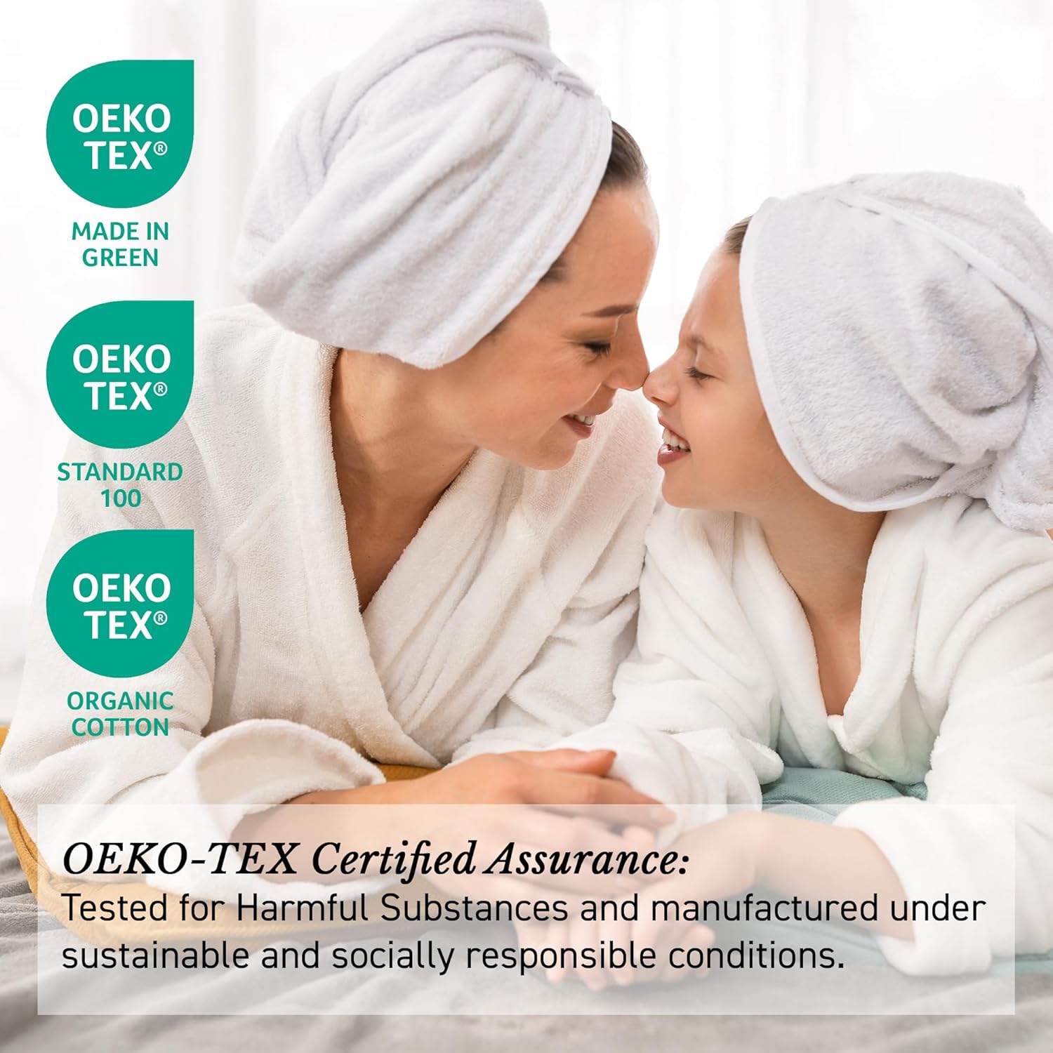 Luxury 6-Piece Turkish Bath Towels Set - 100 Cotton Plush and Absorbent