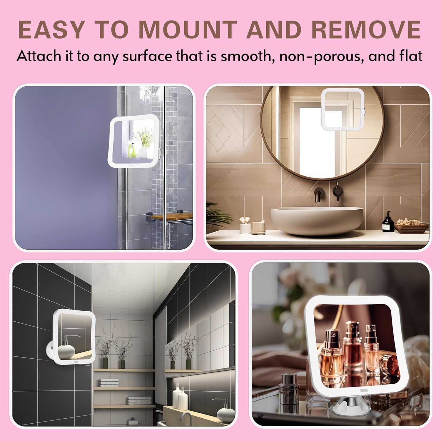 10x Magnifying LED Makeup Mirror