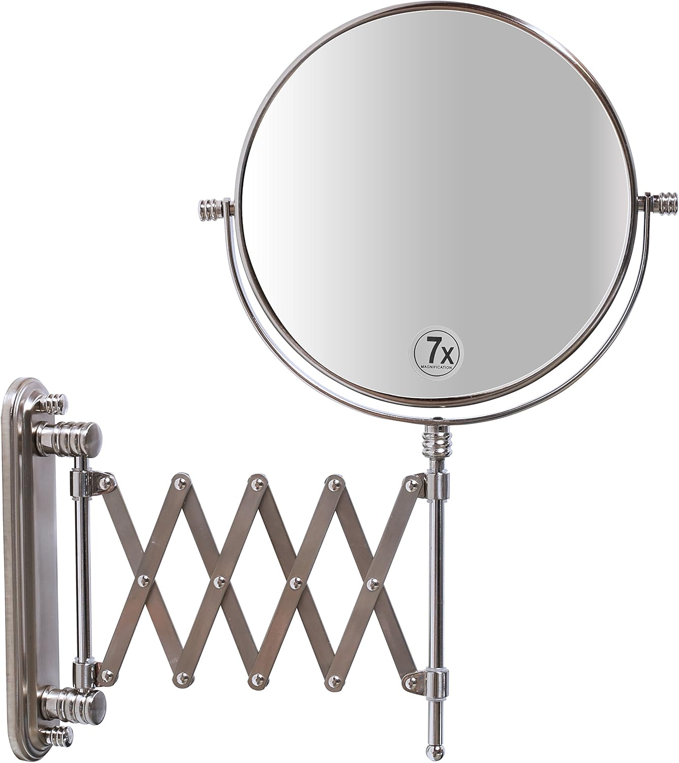 Deco Brothers Extendable Wall Mirror 1x 7x Magnification Double Sided