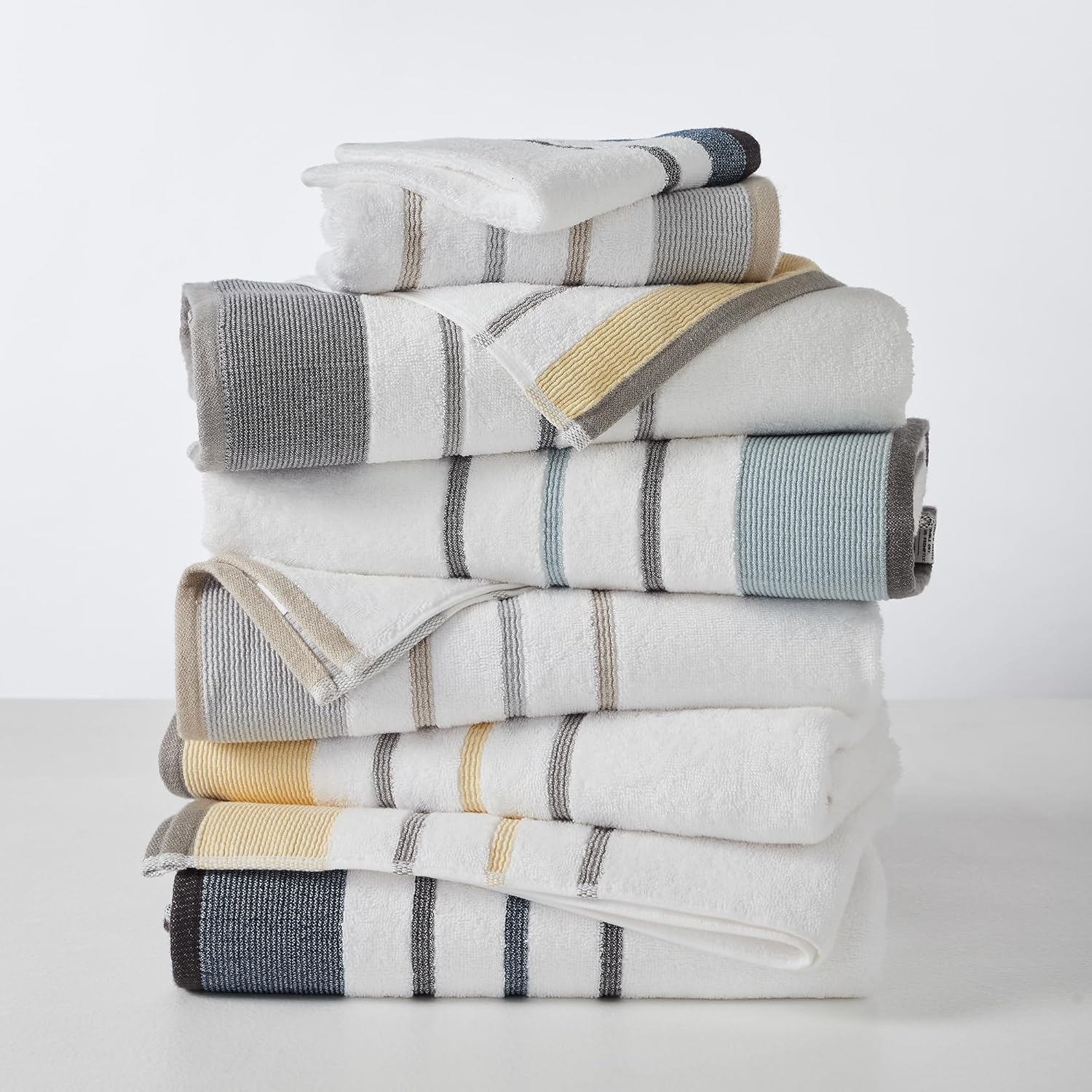 Luxurious Bath Towel Set with Eucalyptus Grey