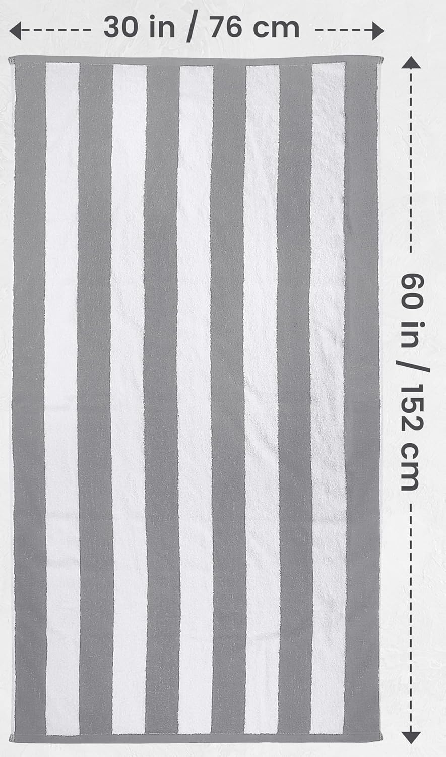 Utopia Gaming Series 4-Pack Cabana Stripe Beach Towels 30x60