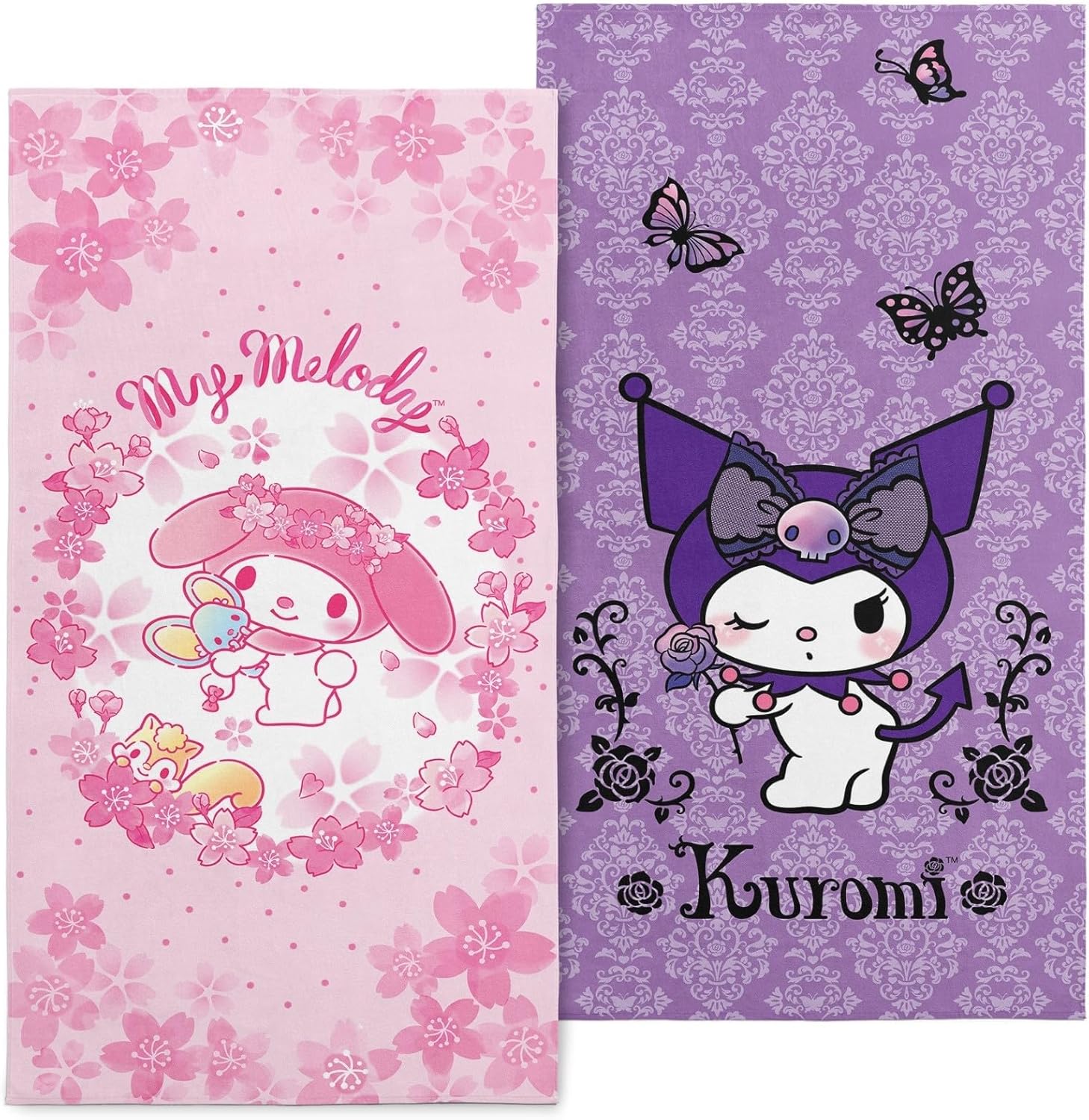NORTHWEST Hello Kitty Beach Towel 2-Pack