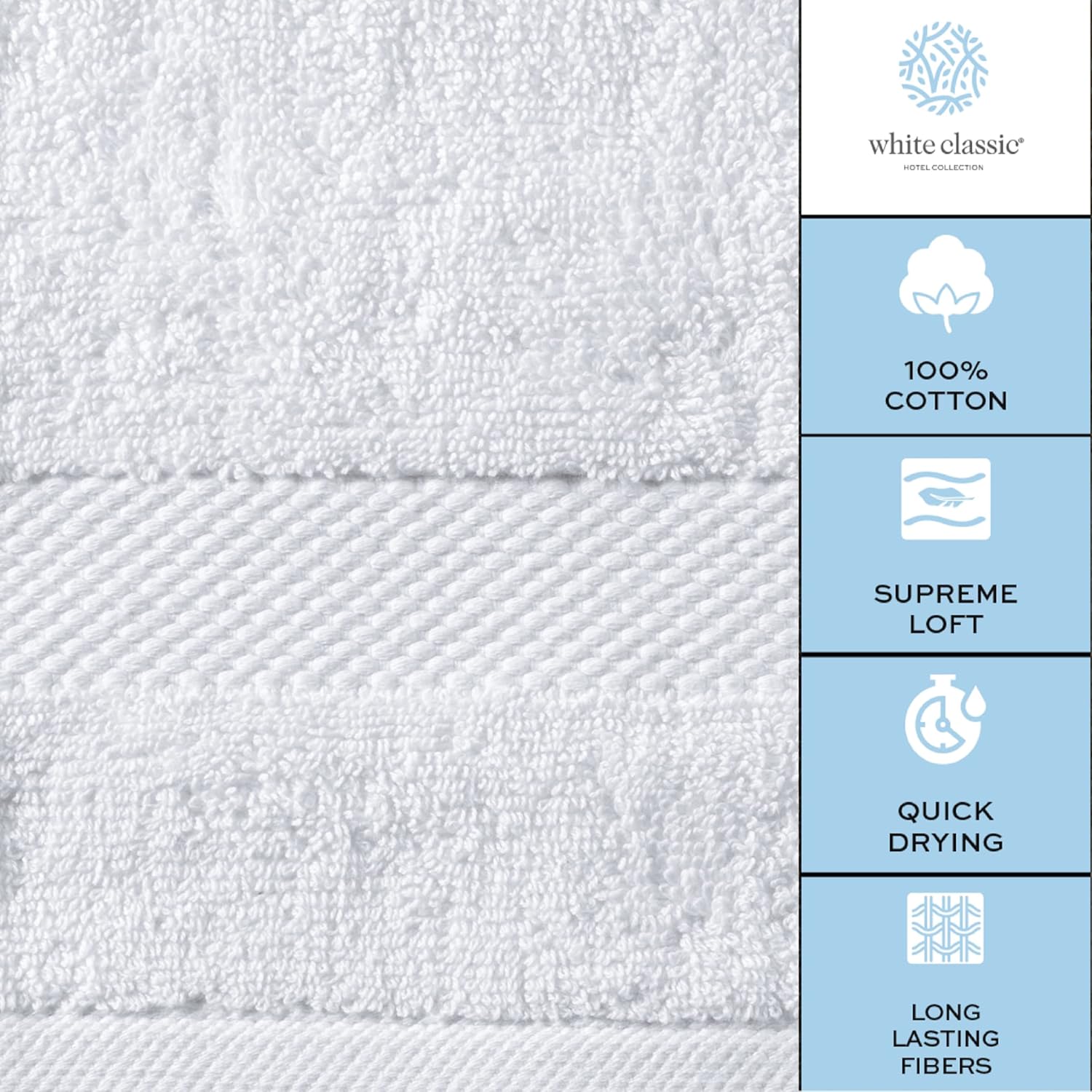 Luxury Bath Towels Set of 4