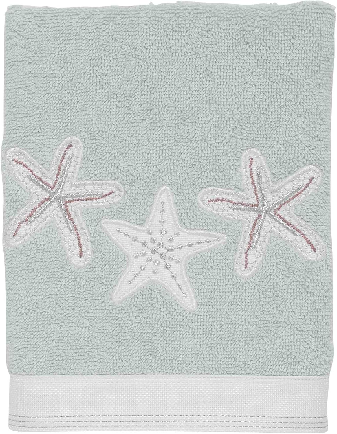 Avanti Linens Hand Towel Sequin Shells Collection