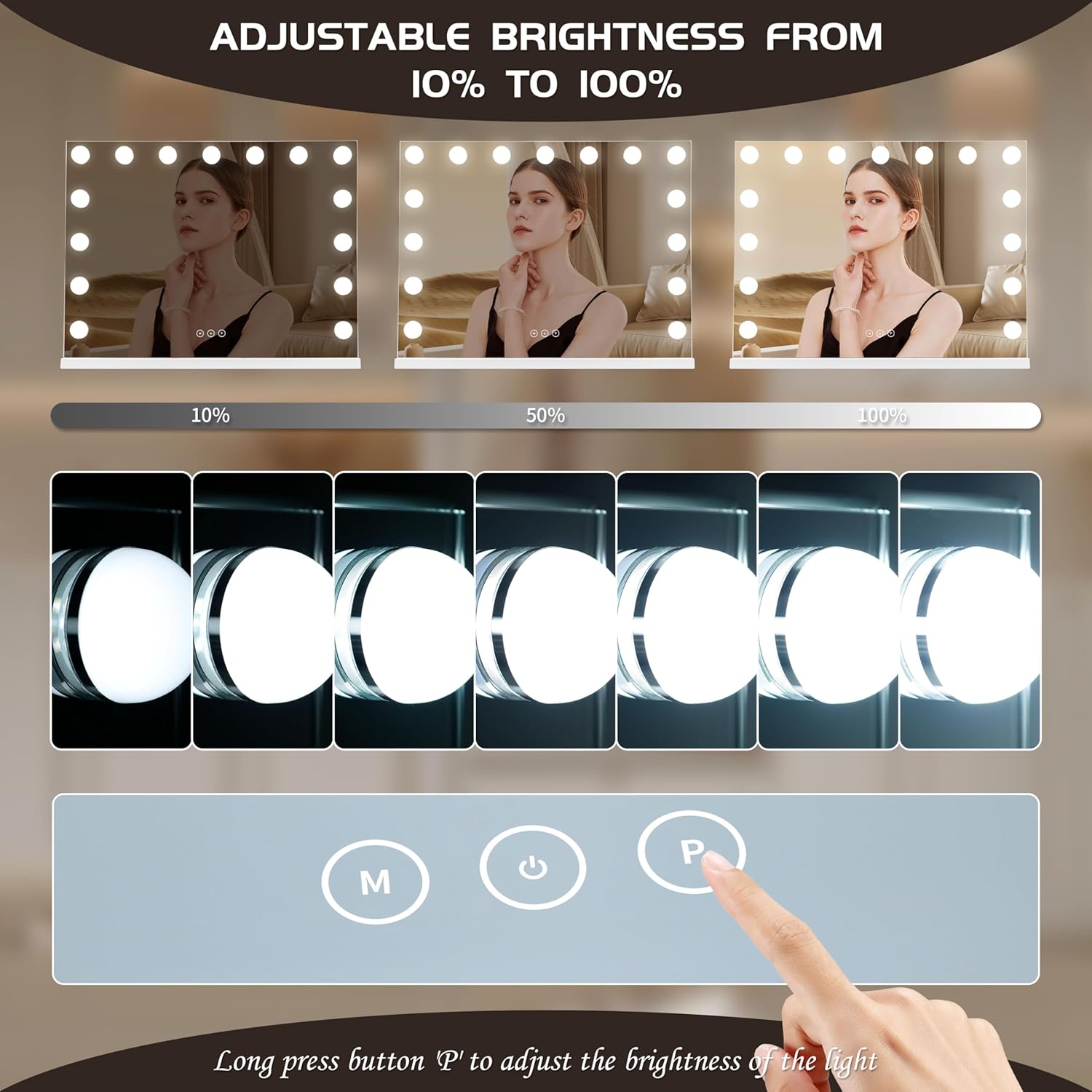 NUSVAN Vanity Mirror with Lights