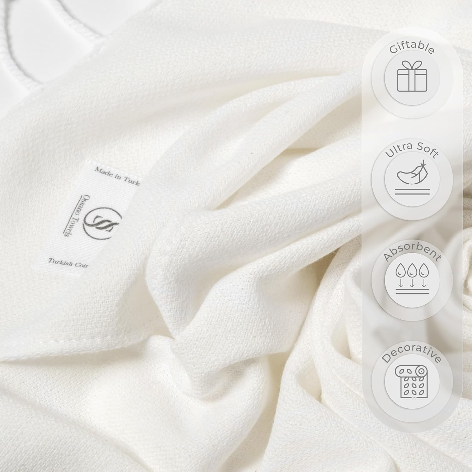 Elegant Turkish Hand Towels Set