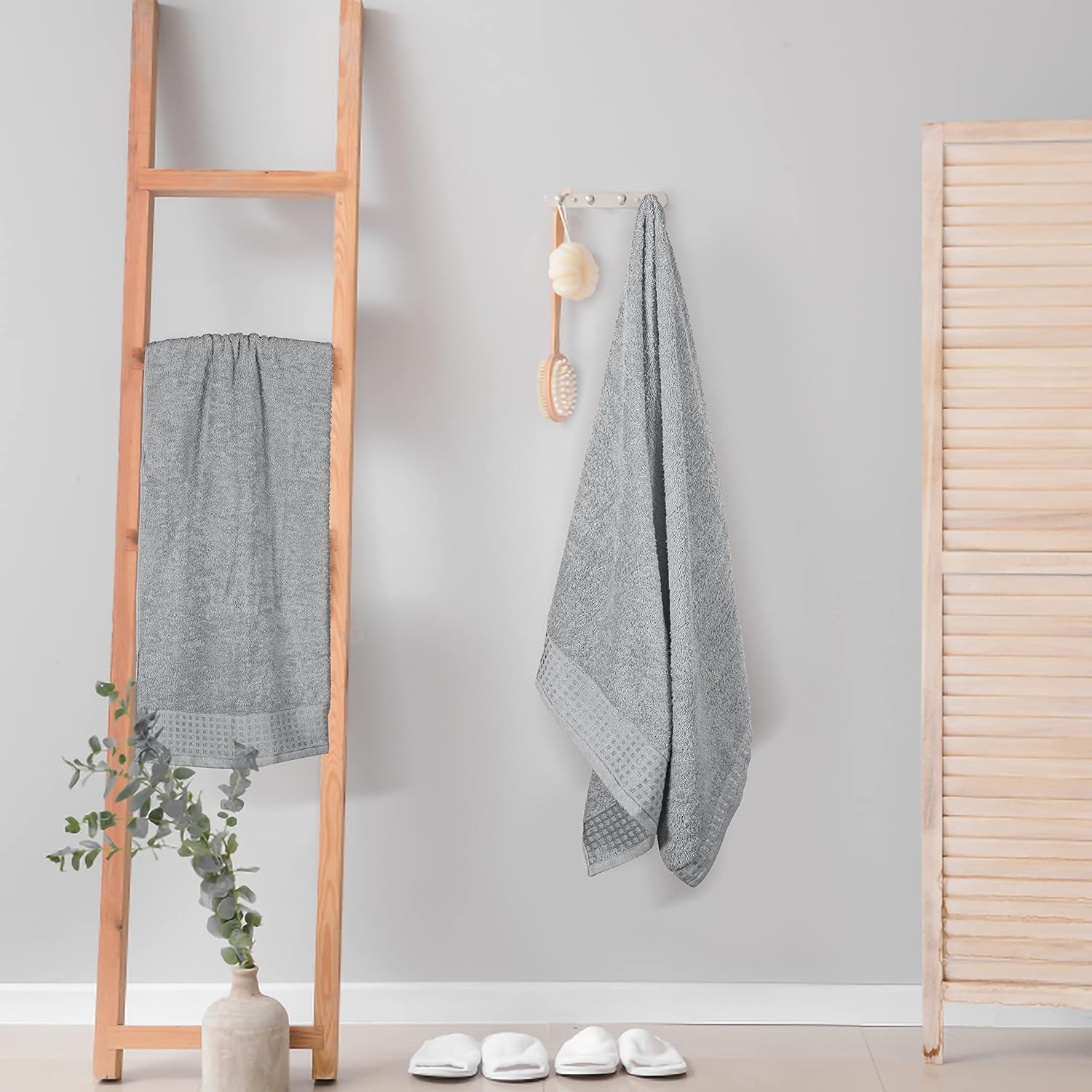 Chic 100 Cotton Oversized Bath Towel Set for Daily Use