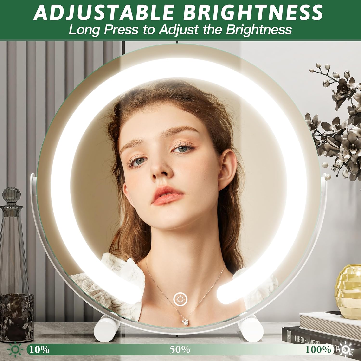 Vanity Mirror with a Touch of Beauty