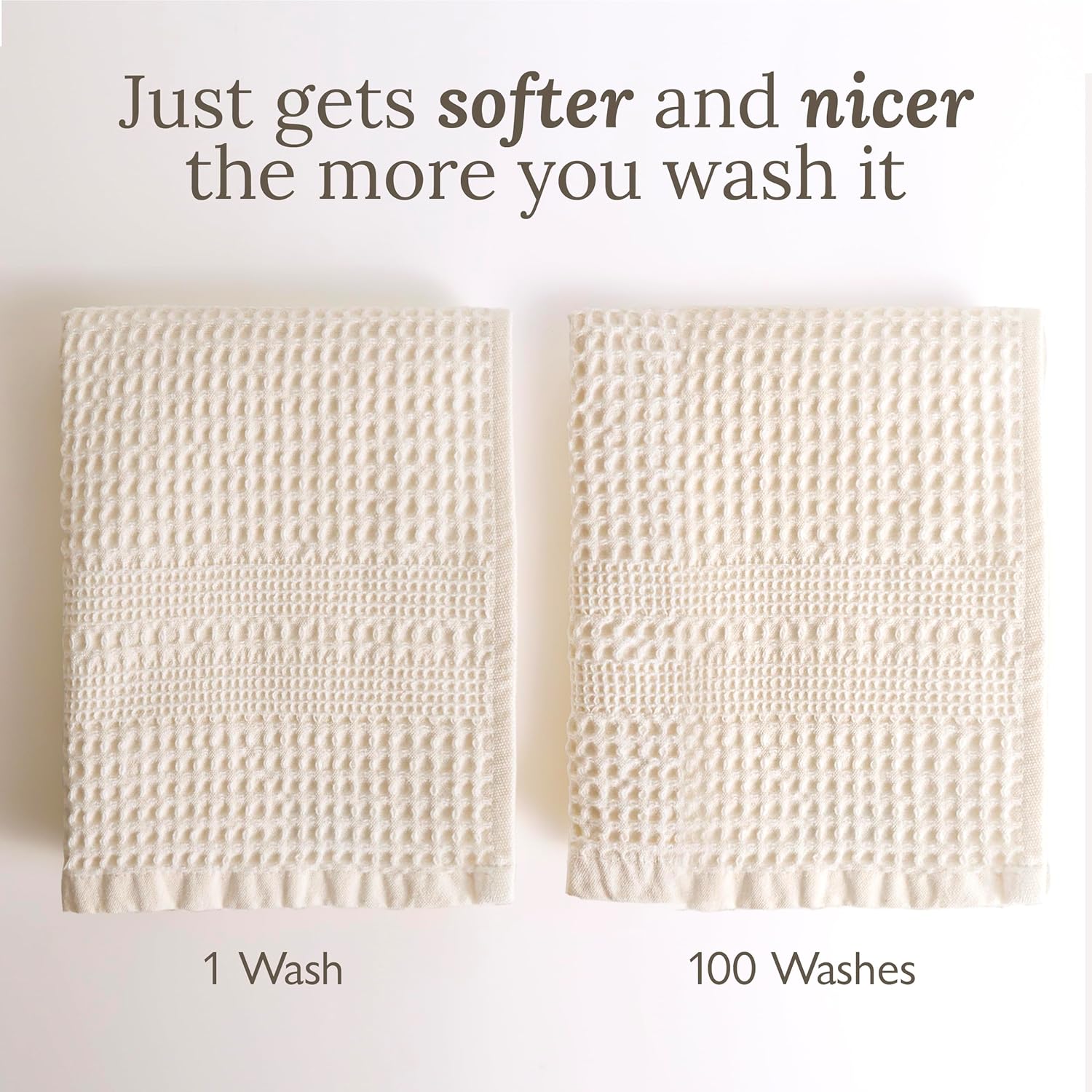 GILDEN TREE Waffle Towels - Oversized Seafoam