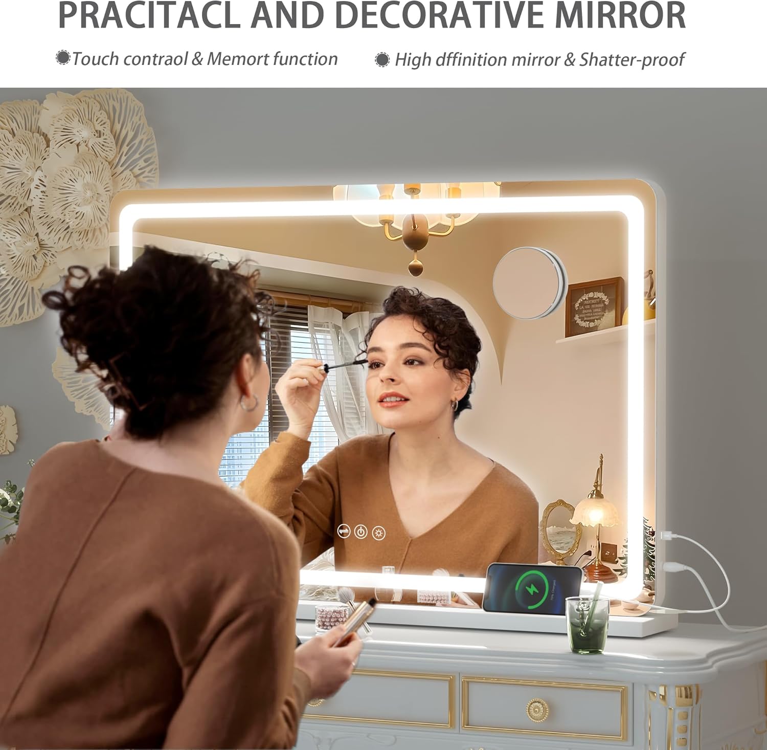 32 x 22 Vanity Mirror with Lights