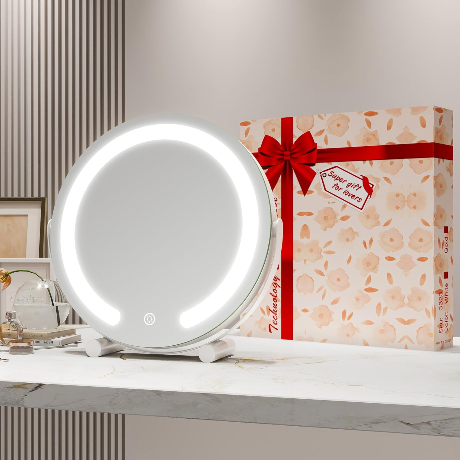 Vanity Mirror with a Touch of Beauty