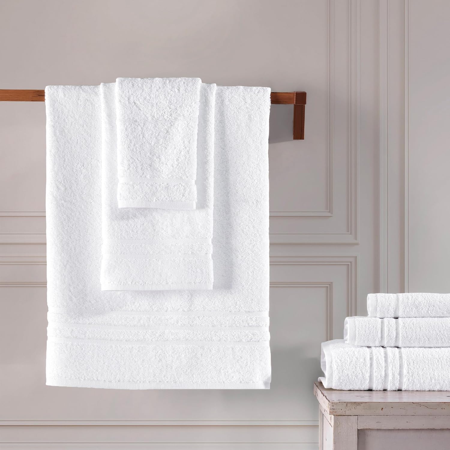 Hawmam Linen Luxury 6-Piece Bath Towel Set