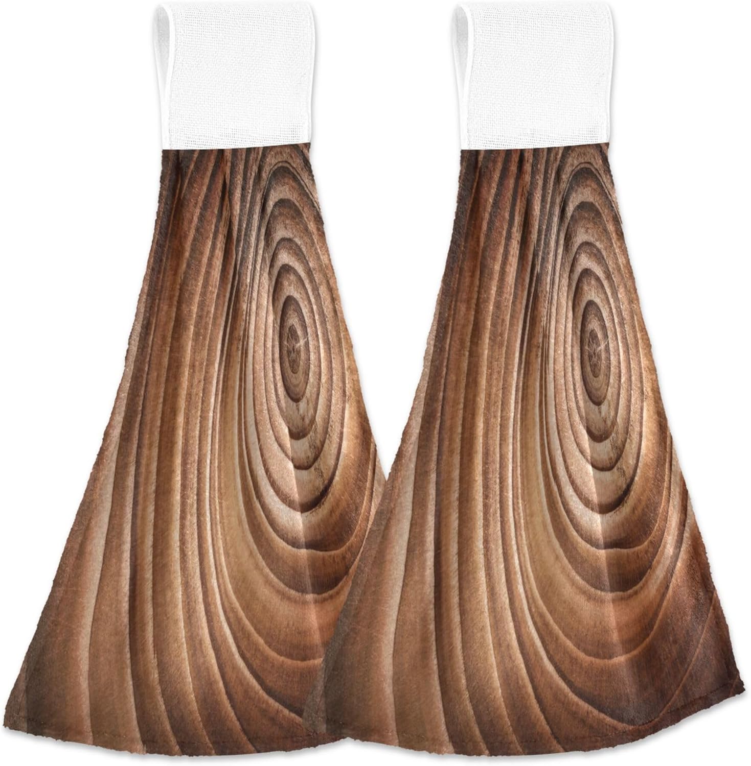 Tree Cut Lush Design 2-Pack Fingertip Towels for Kitchen Bathroom
