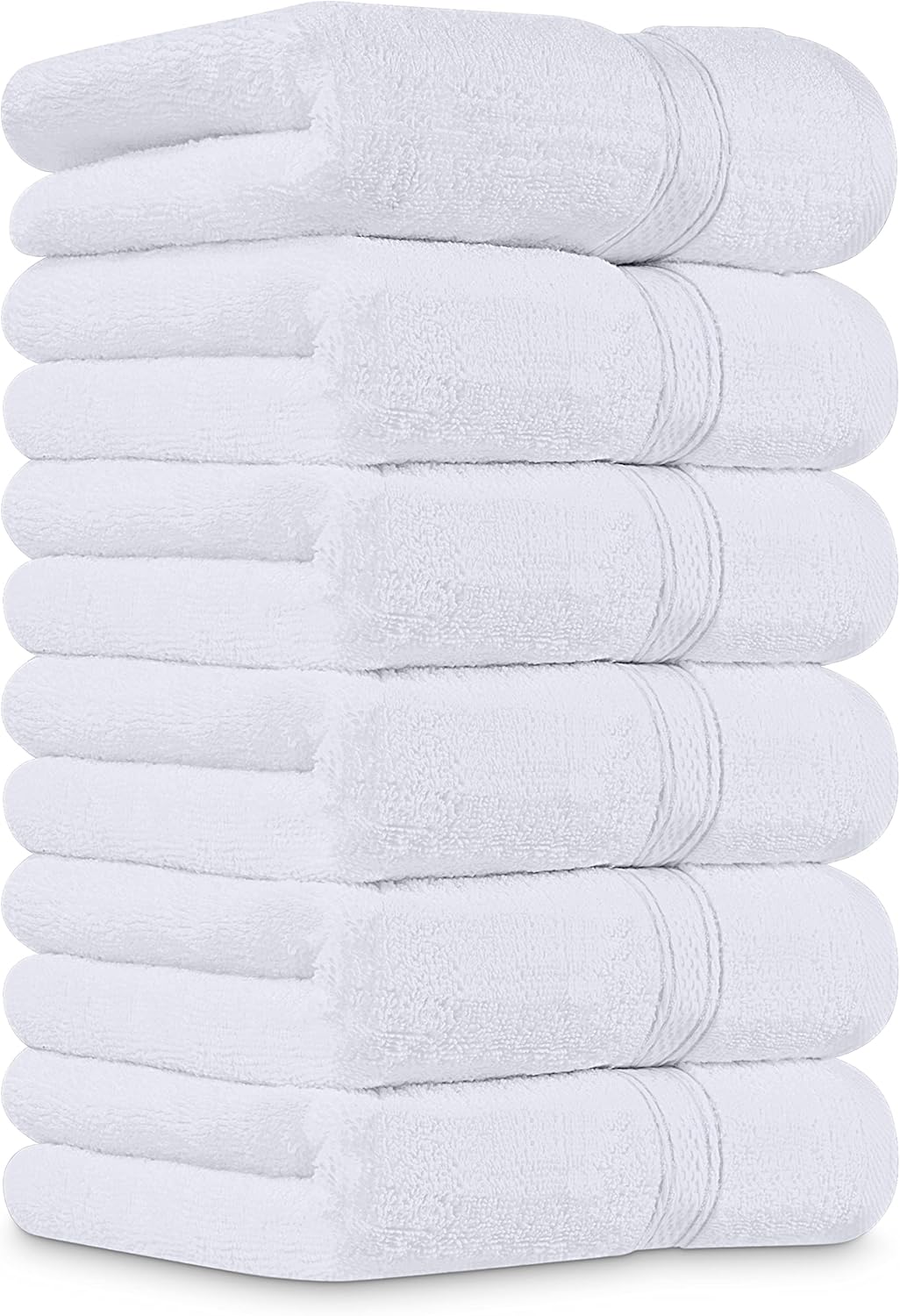 Utopia 6-Piece Premium Hand Towels 16x28 inches Soft Absorbent White
