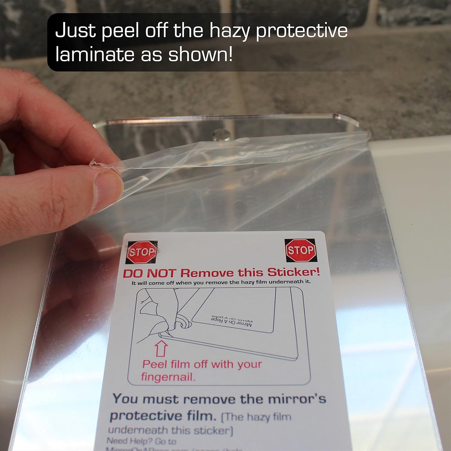 Shatterproof Shower Mirror for Fog Elimination