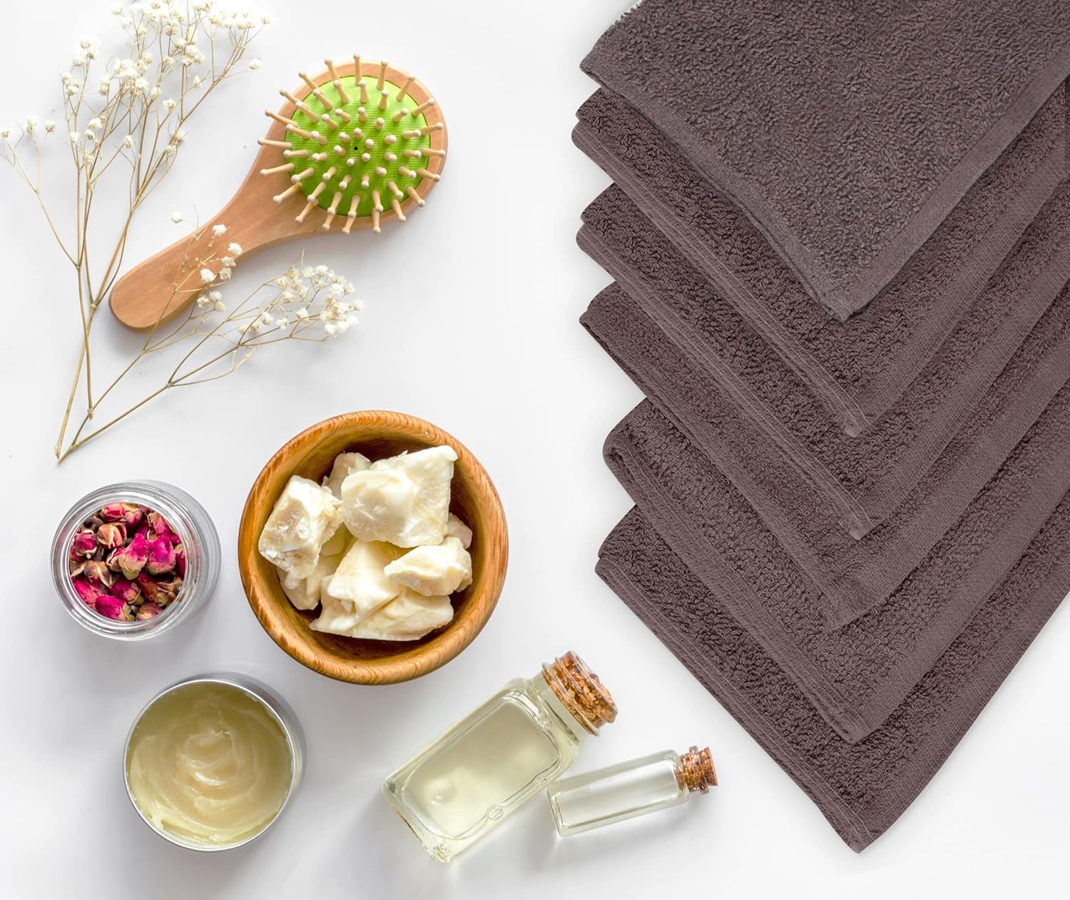 Premium 24-Pack Washcloth Set for Home Use