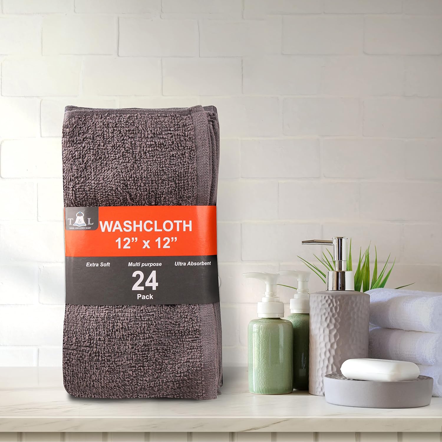 Premium 24-Pack Washcloth Set for Home Use