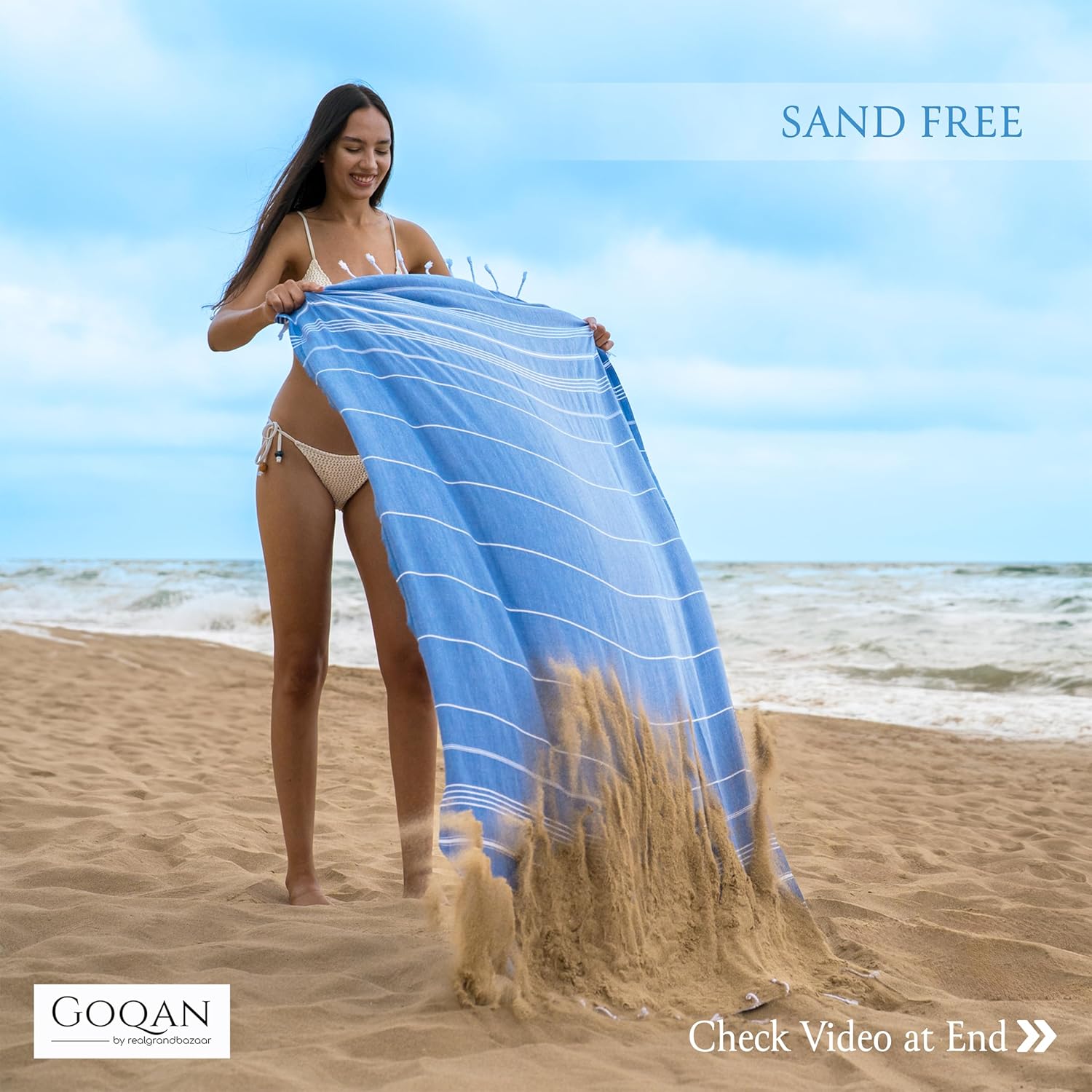 GOQAN Oversized Beach Towel 39x71