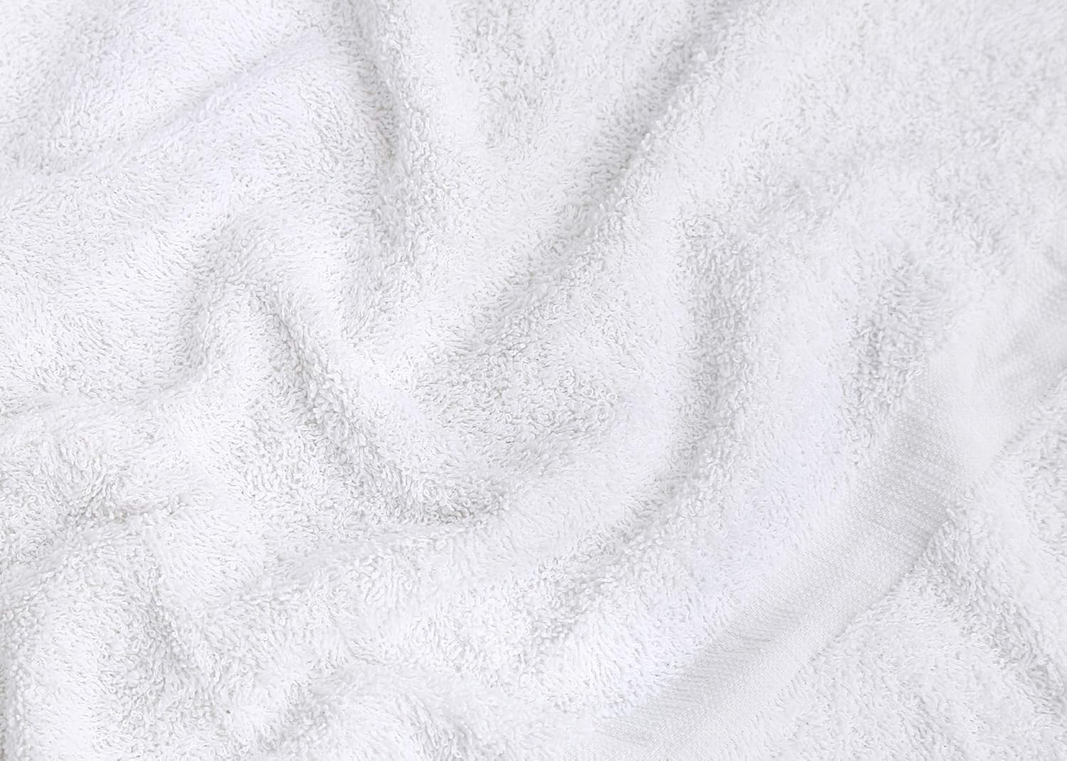 GOLD TEXTILES 12 Pcs Cotton Blend Terry Bath Towels
