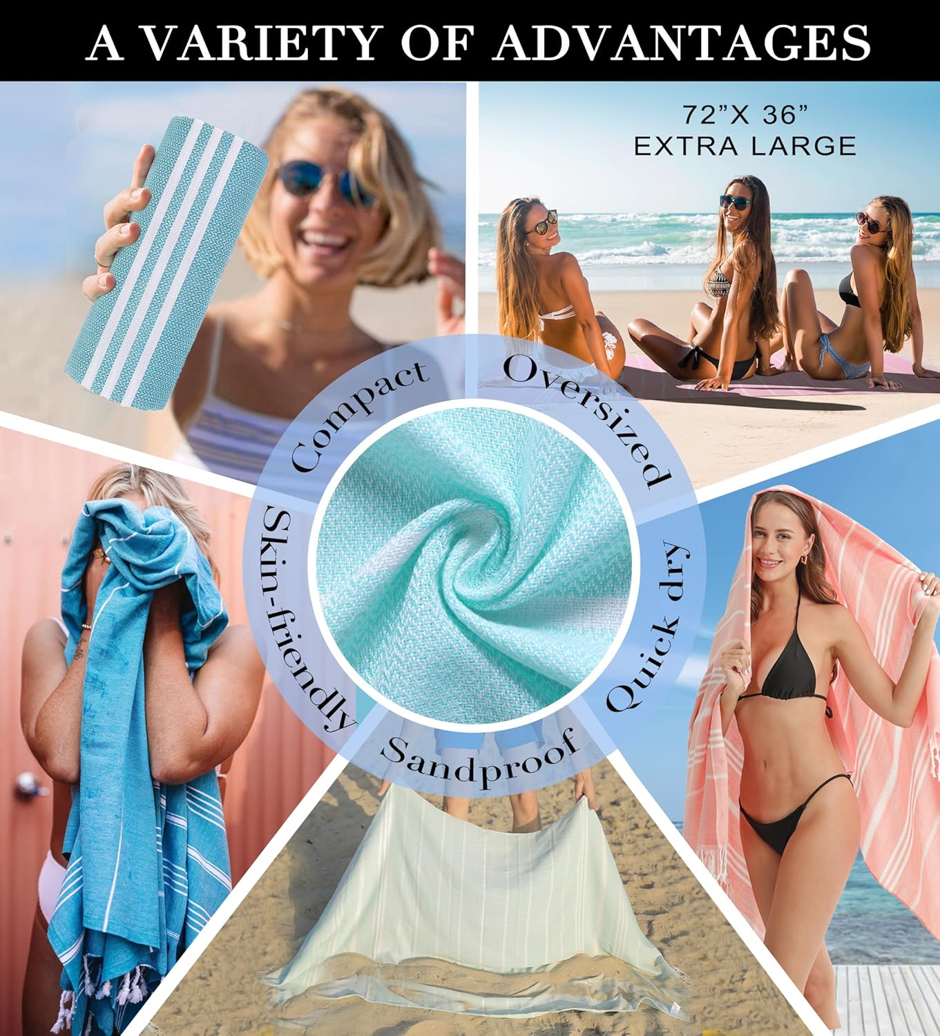 High-Quality Turkish Beach Towels